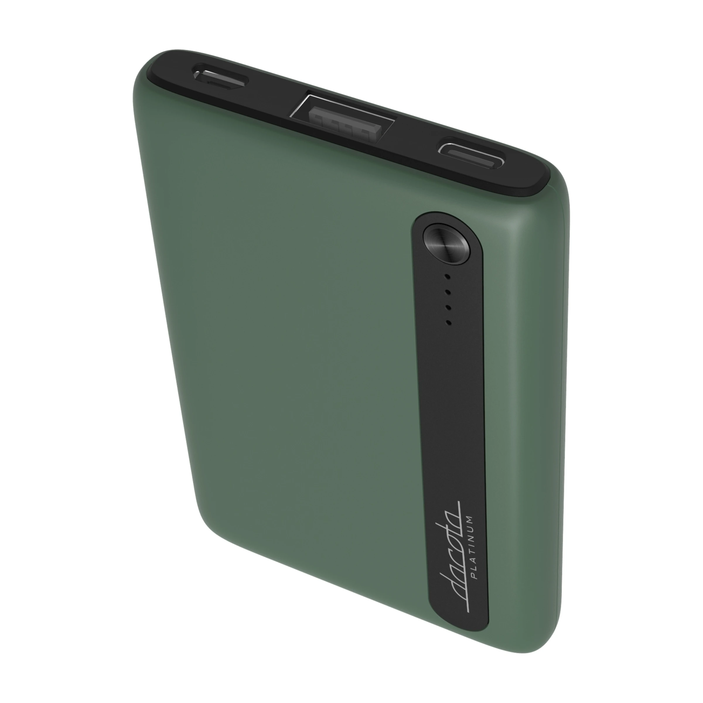 Dacota Platinum powerbank 5 000 mAh, mørkegrøn billede 4