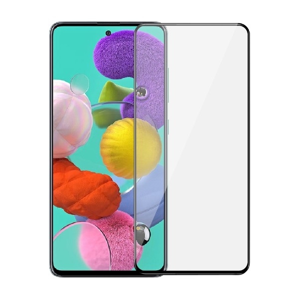 Dacota Platinum Samsung Galaxy A51 Tiger Glass skærmbeskytter, sort billede 1