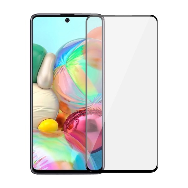 Dacota Platinum Samsung Galaxy A71 Tiger Glass skærmbeskytter, sort billede 1