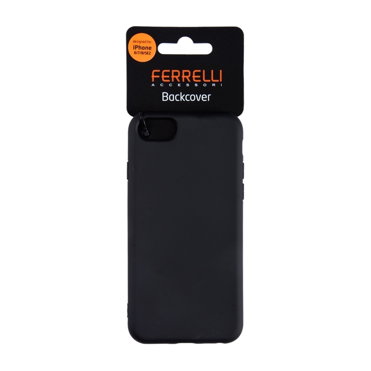 Ferrelli silikone-etui iPhone SE (2022)/SE (2020)/8/7/6, sort billede 4