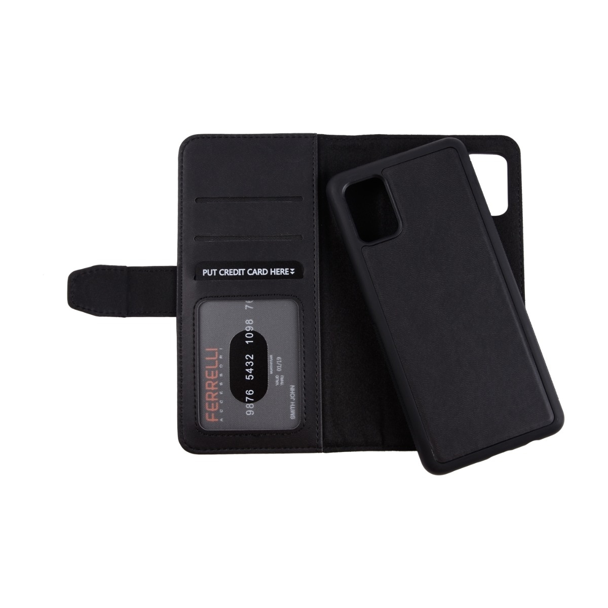 Ferrelli Duo Flip Cover Samsung Galaxy A71, sort billede 2