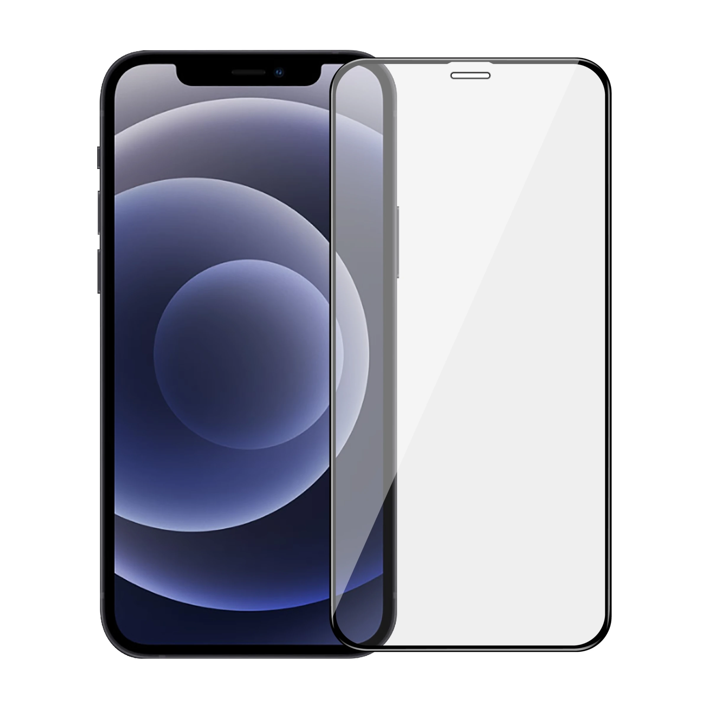 Dacota Platinum iPhone 12/12 Pro Tiger Glass 3D skærmbeskytter, sort billede 1