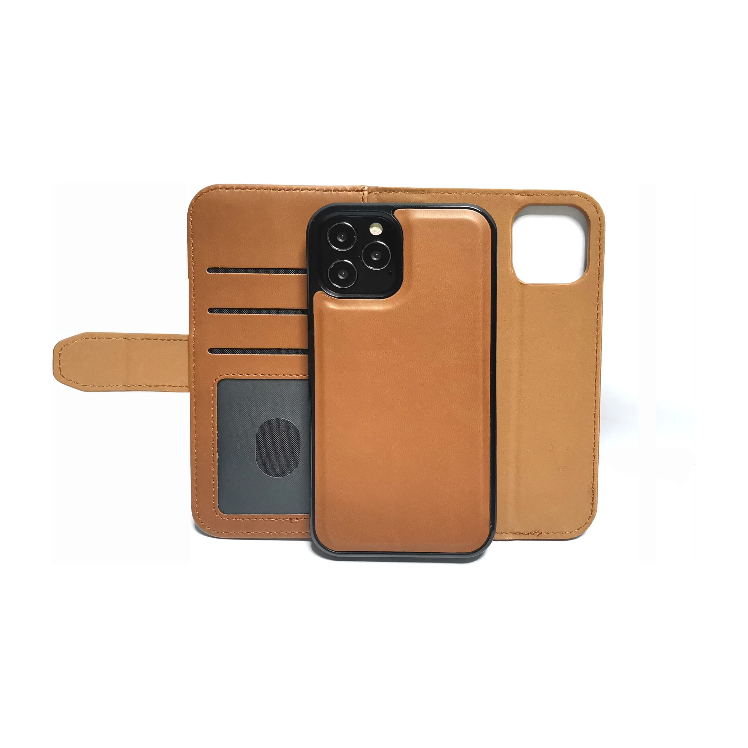 Ferrelli Duo Flip Cover iPhone 12 Mini, brun billede 4