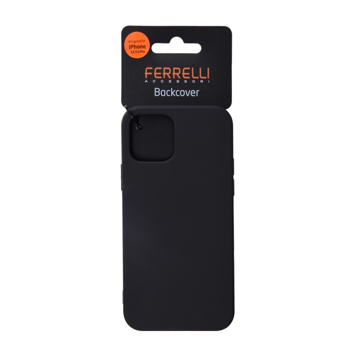 Ferrelli silikone-etui iPhone 12/12 Pro, sort billede 3