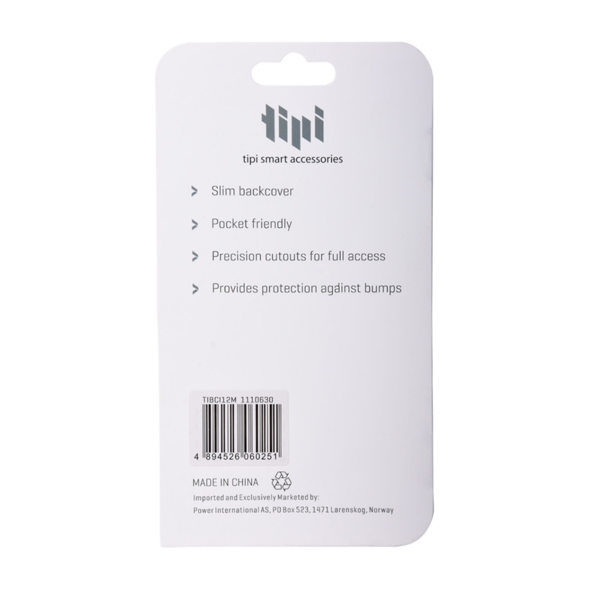 Tipi Backcover 1.0 iPhone 12/12 Pro Cover, gennemsigtigt billede 3