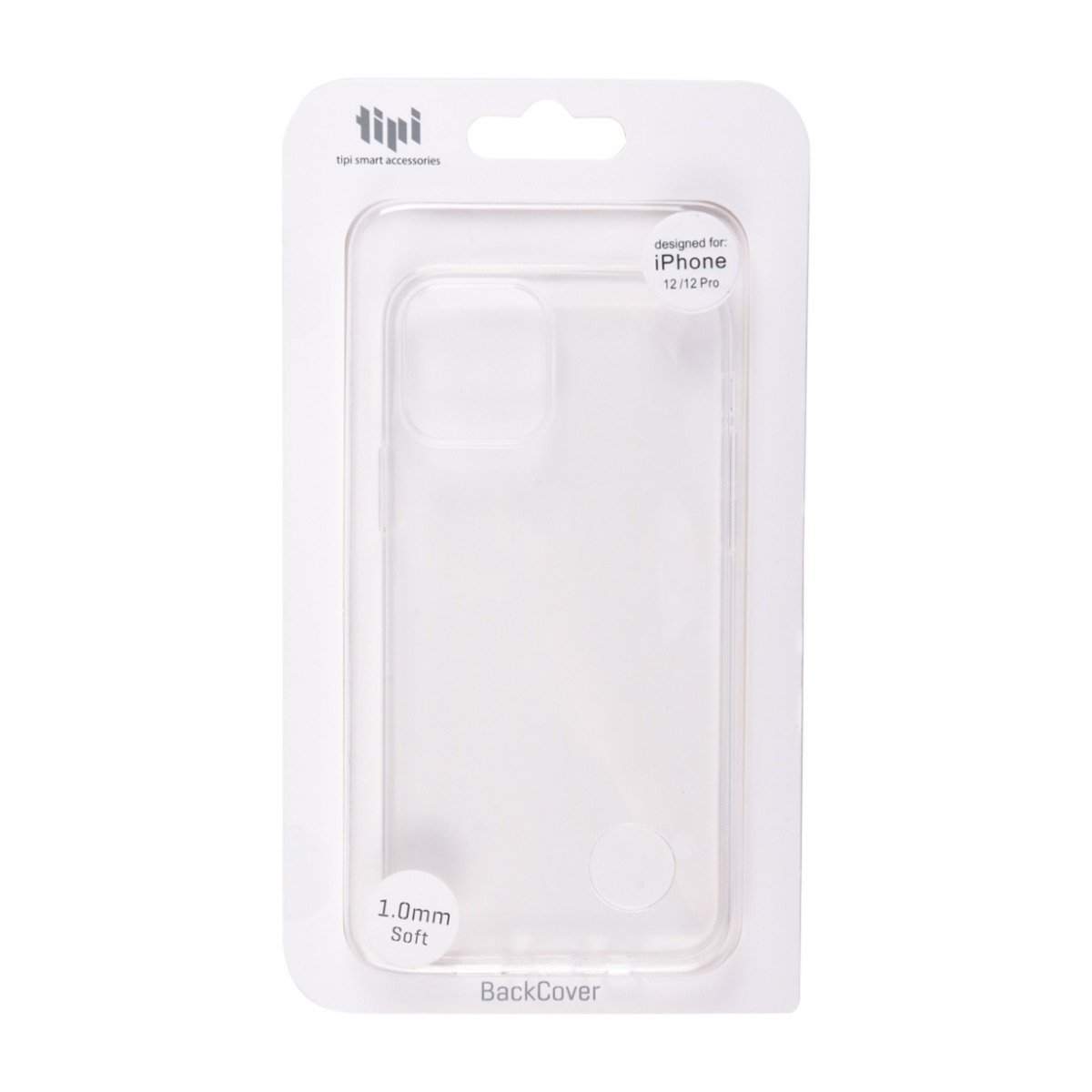 Tipi Backcover 1.0 iPhone 12/12 Pro Cover, gennemsigtigt billede 2