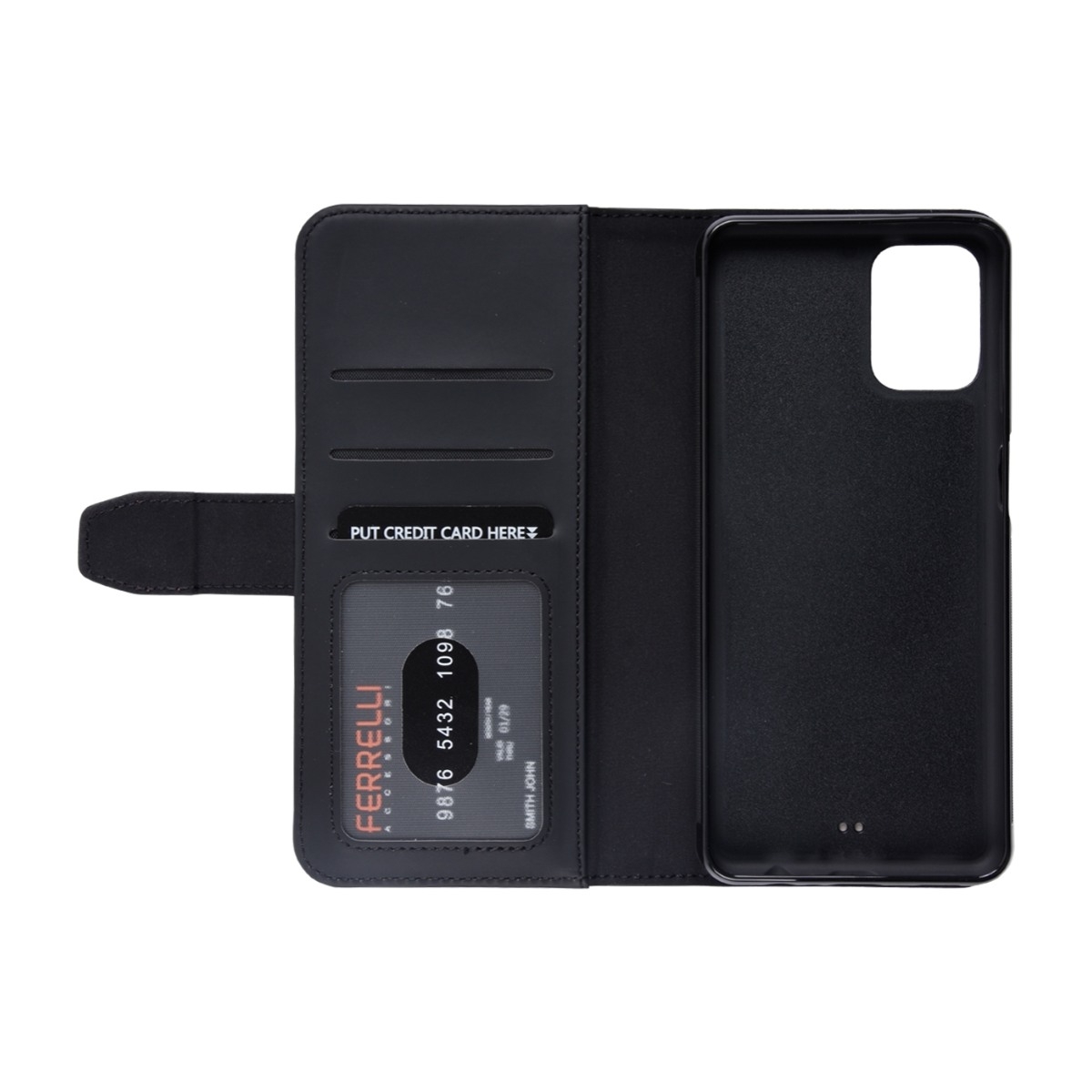 Ferrelli Duo Flip Cover Samsung Galaxy A12, sort billede 2