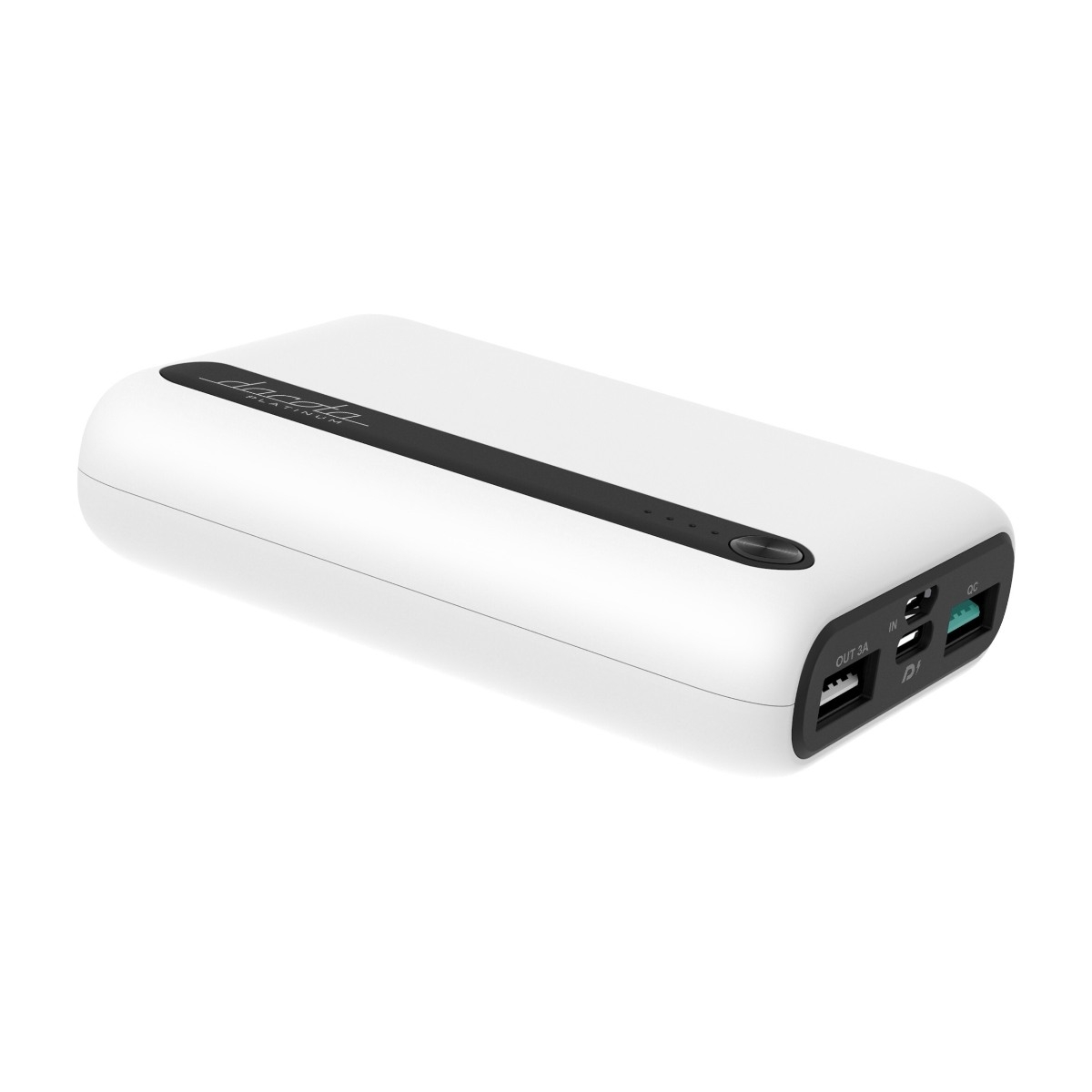 Dacota Platinum A10, 20 W powerbank 10 000 mAh, hvid billede 3