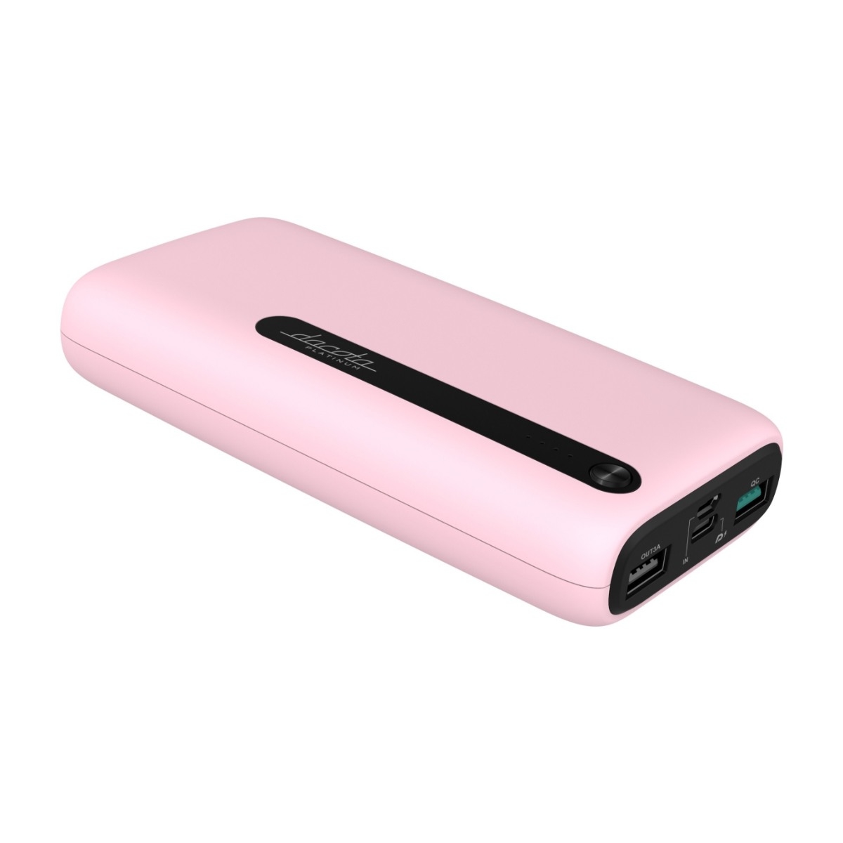 Dacota Platinum A20, powerbank 20 000 mAh, lyserød billede 3
