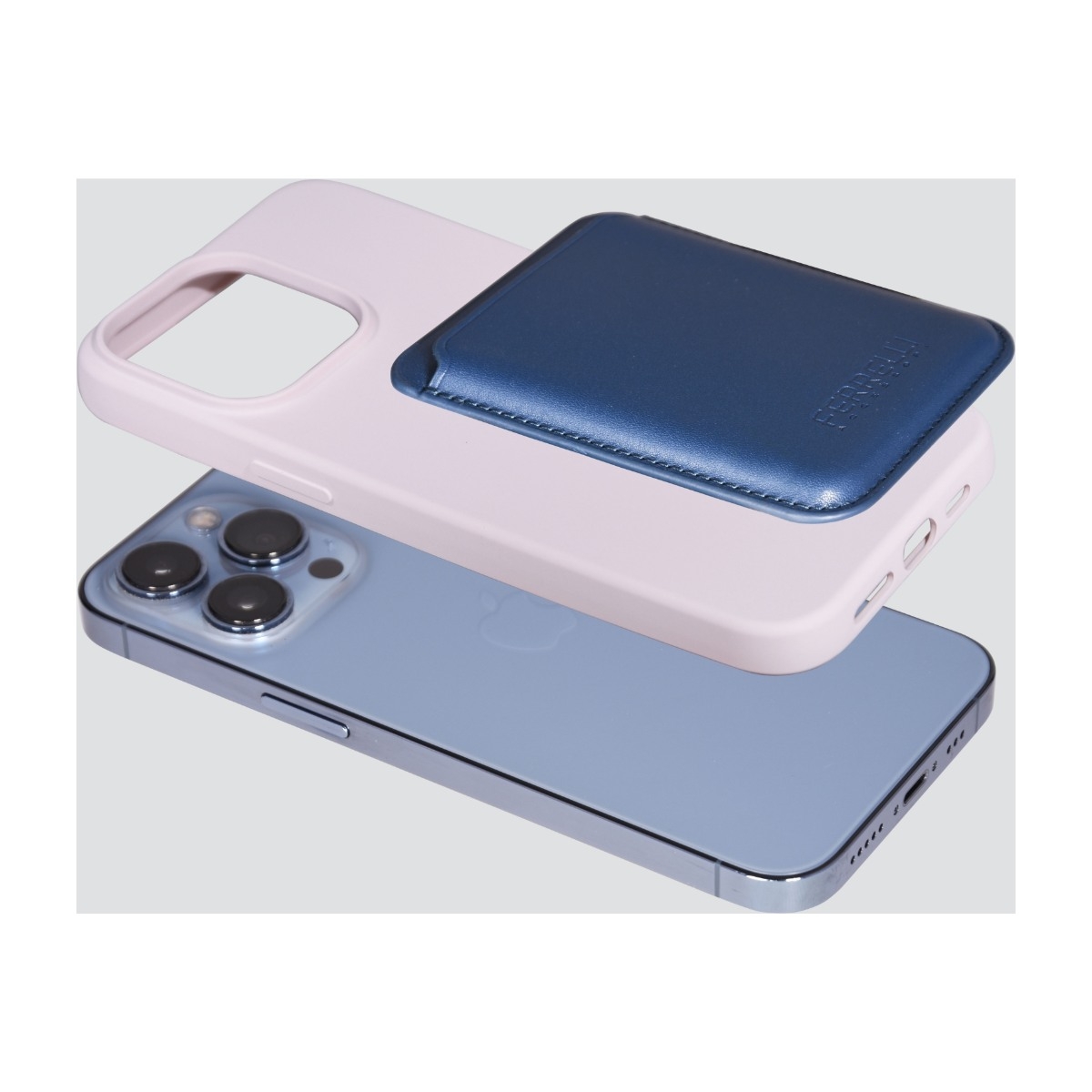 Ferrelli magnetisk silikone-etui iPhone 14, lyserød billede 3
