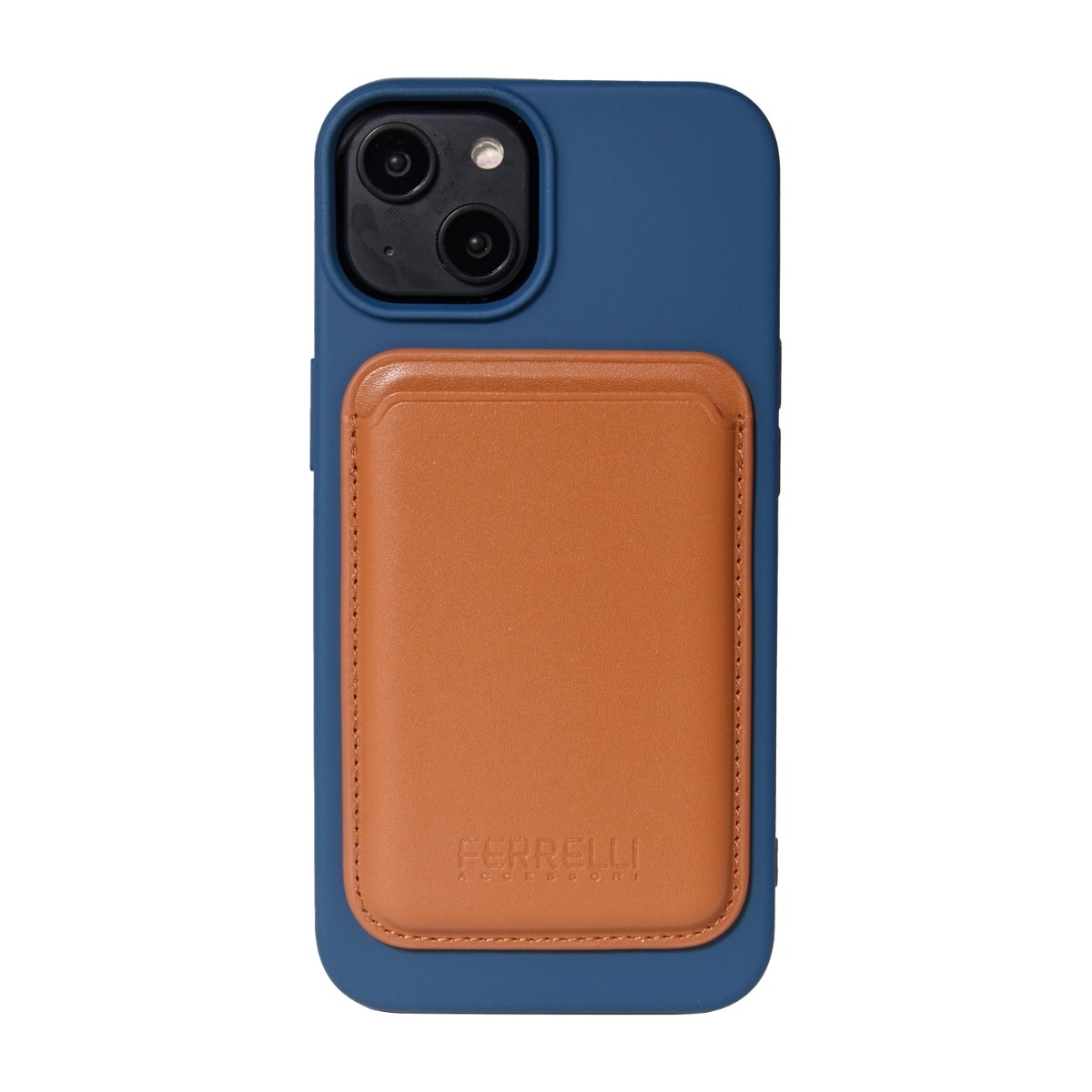 Ferrelli magnetisk silikone-etui iPhone 14, blå billede 4