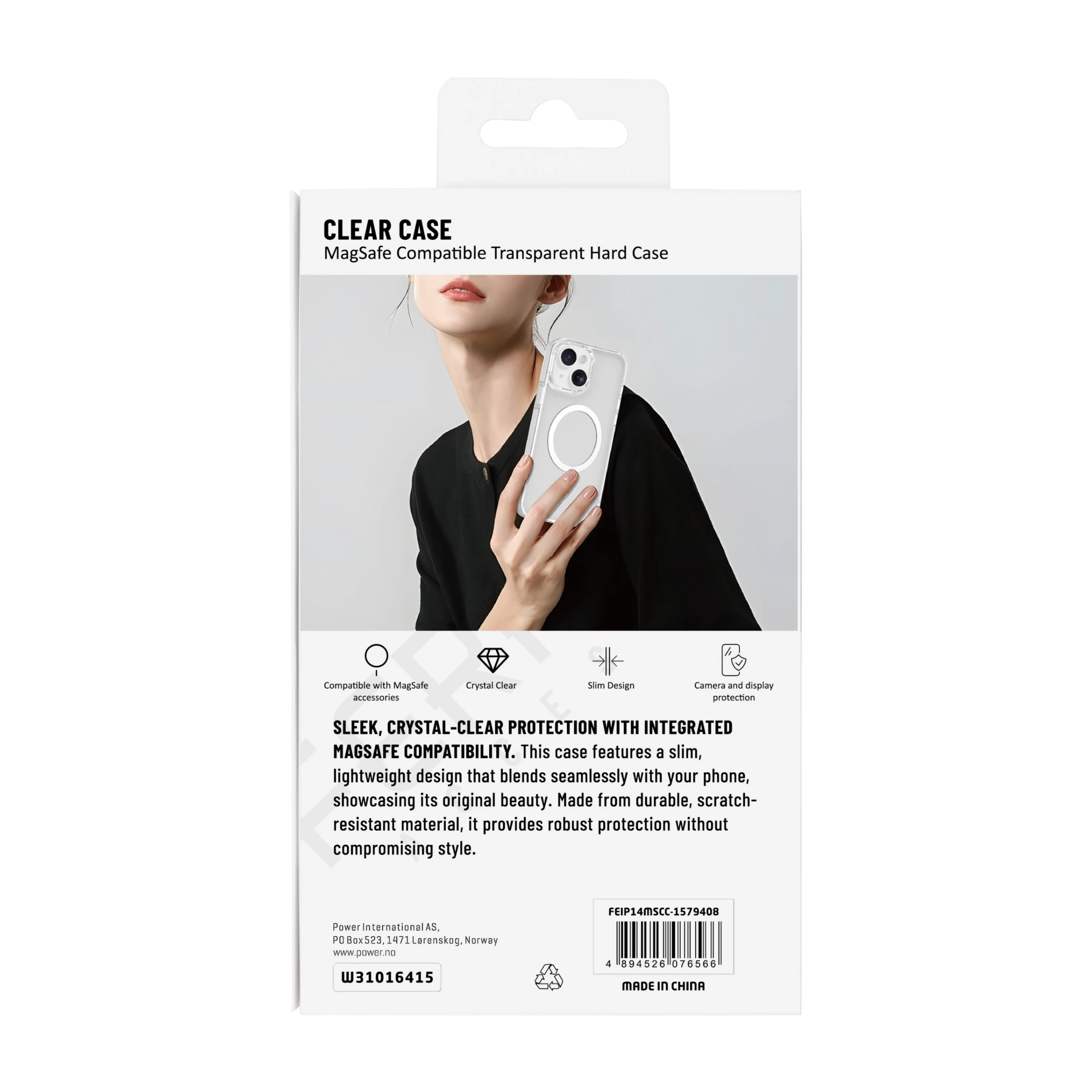 Ferrelli iPhone 14/13 magnetisk Cover, gennemsigtigt billede 2