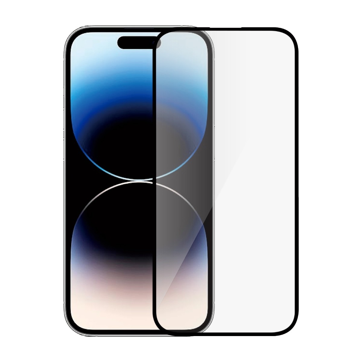 Dacota Platinum iPhone 16/15/14 Pro Tiger Glass 3D skærmbeskytter, sort billede 1