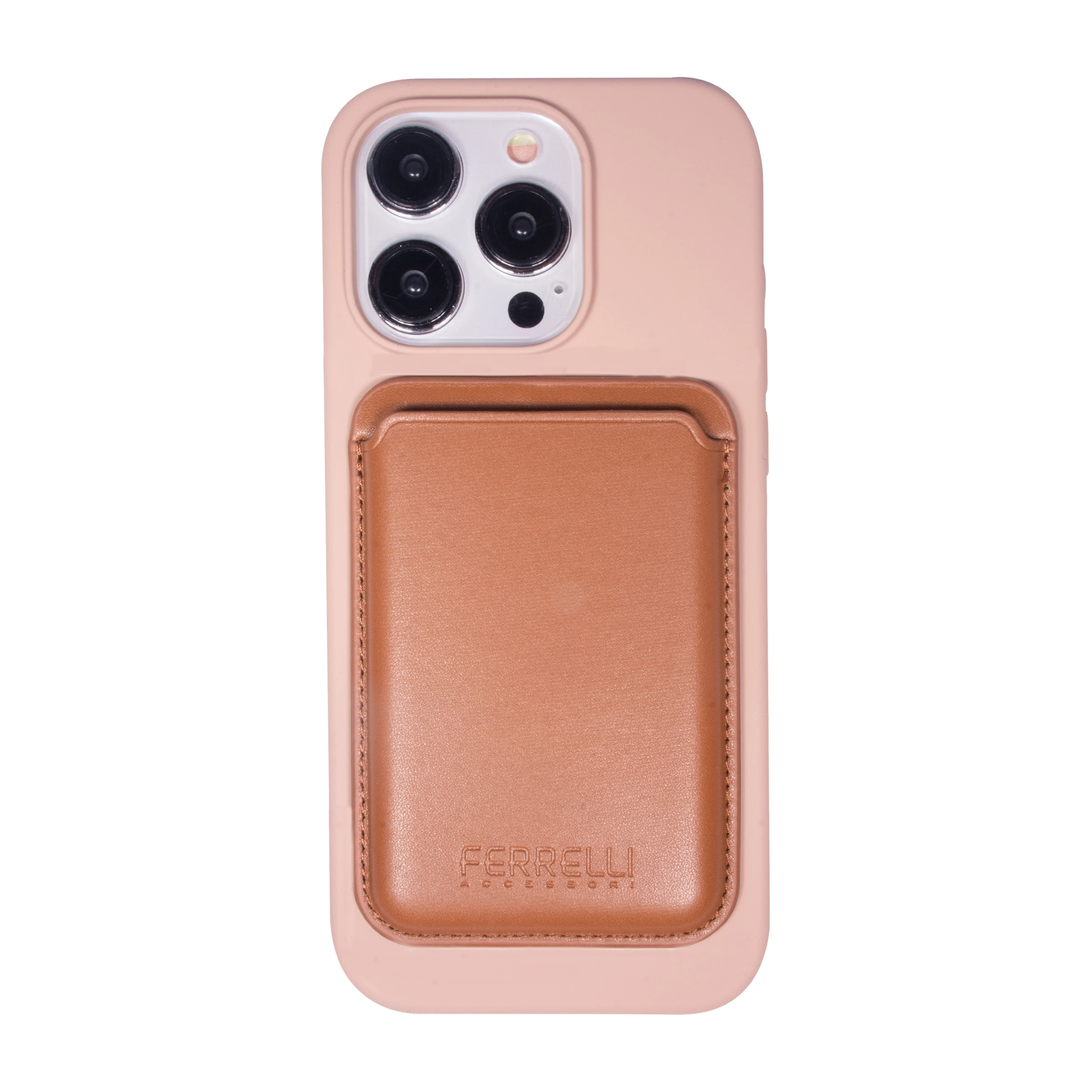 Ferrelli iPhone 15 Pro Max magnetisk Liquid silikone-cover, lyserød billede 4