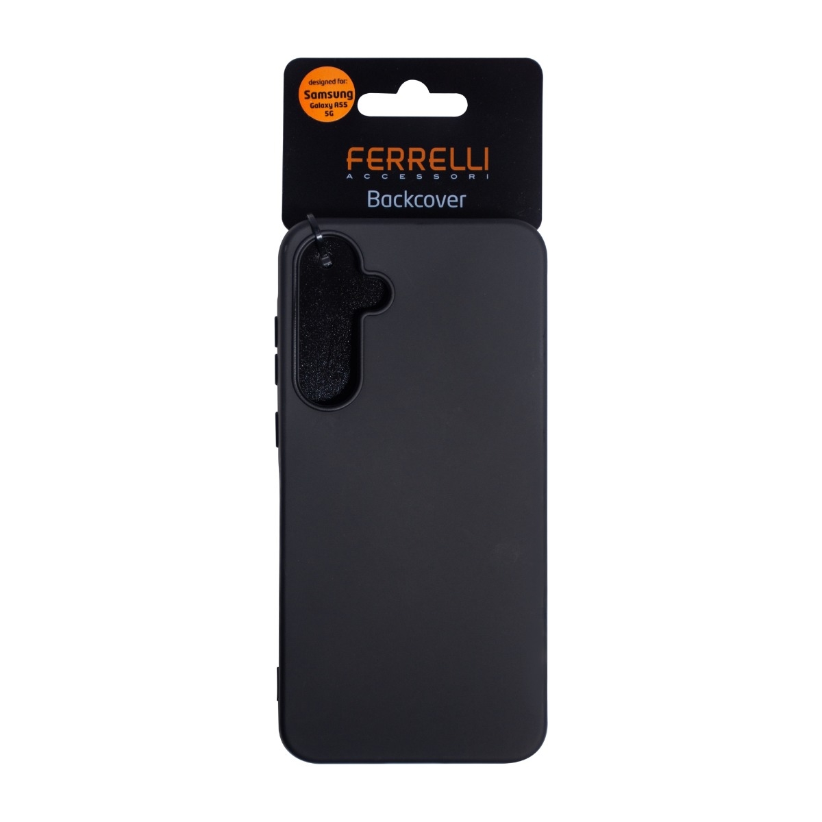 Ferrelli Samsung Galaxy A55 silikone-etui, sort billede 4