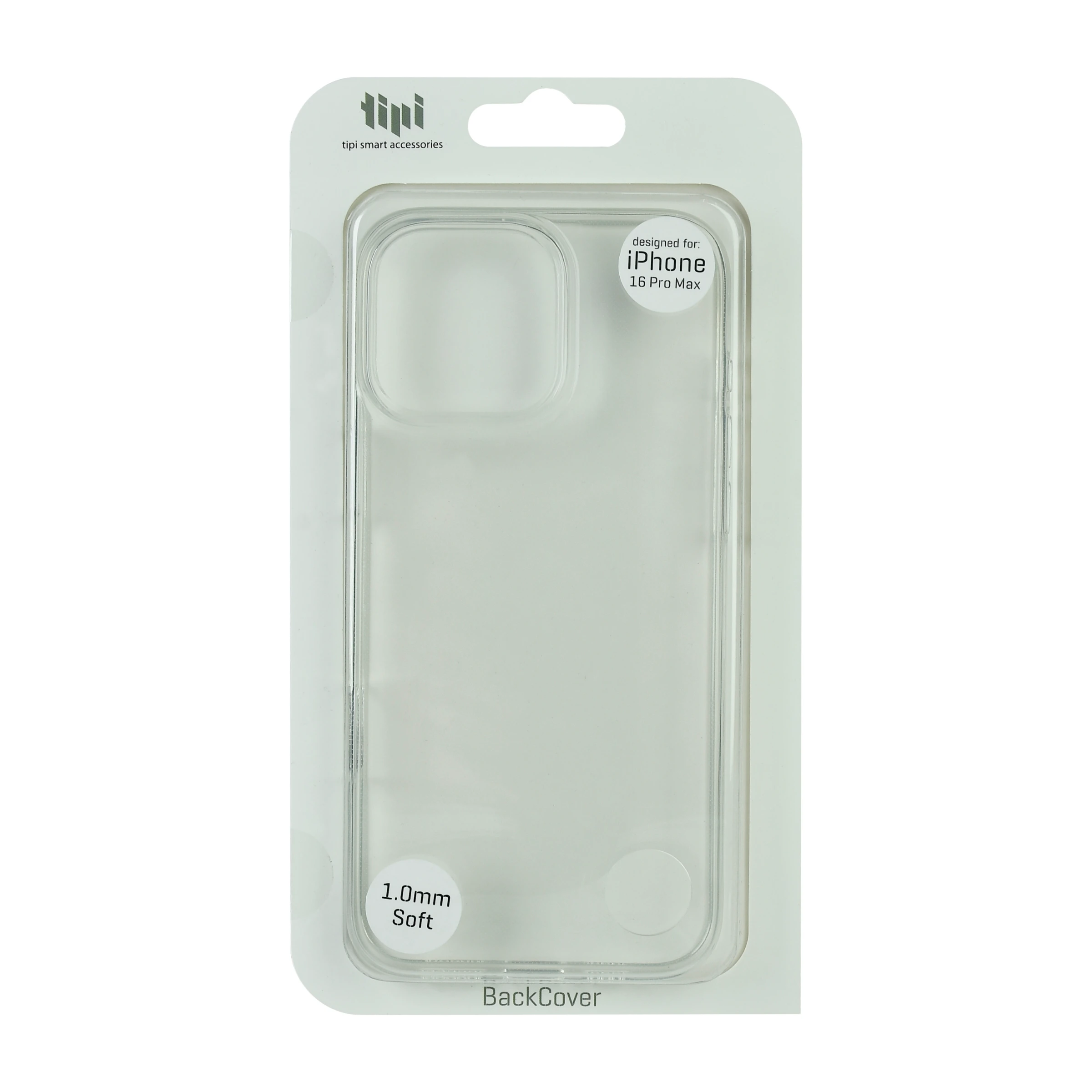 Tipi Backcover 1.0 iPhone 16 Pro Max Cover, gennemsigtigt billede 4