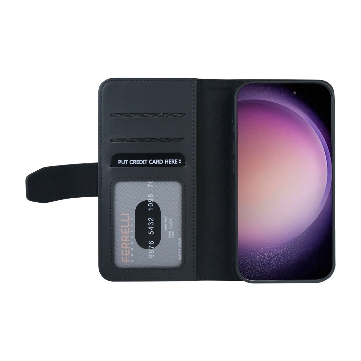 Ferrelli iPhone 16 Duo Flip Cover, sort billede 4