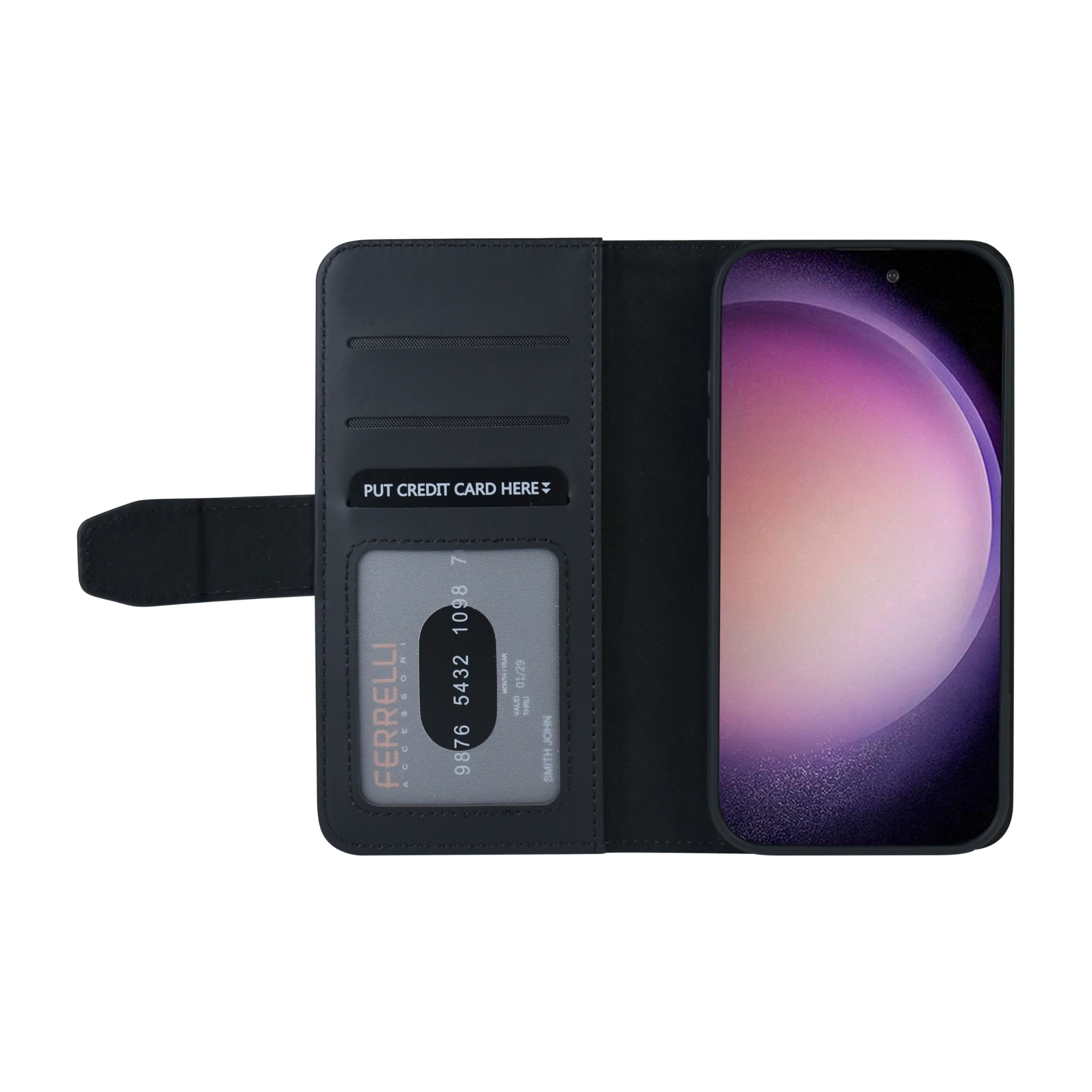 Ferrelli iPhone 16 Pro Duo Flip Cover, sort billede 4