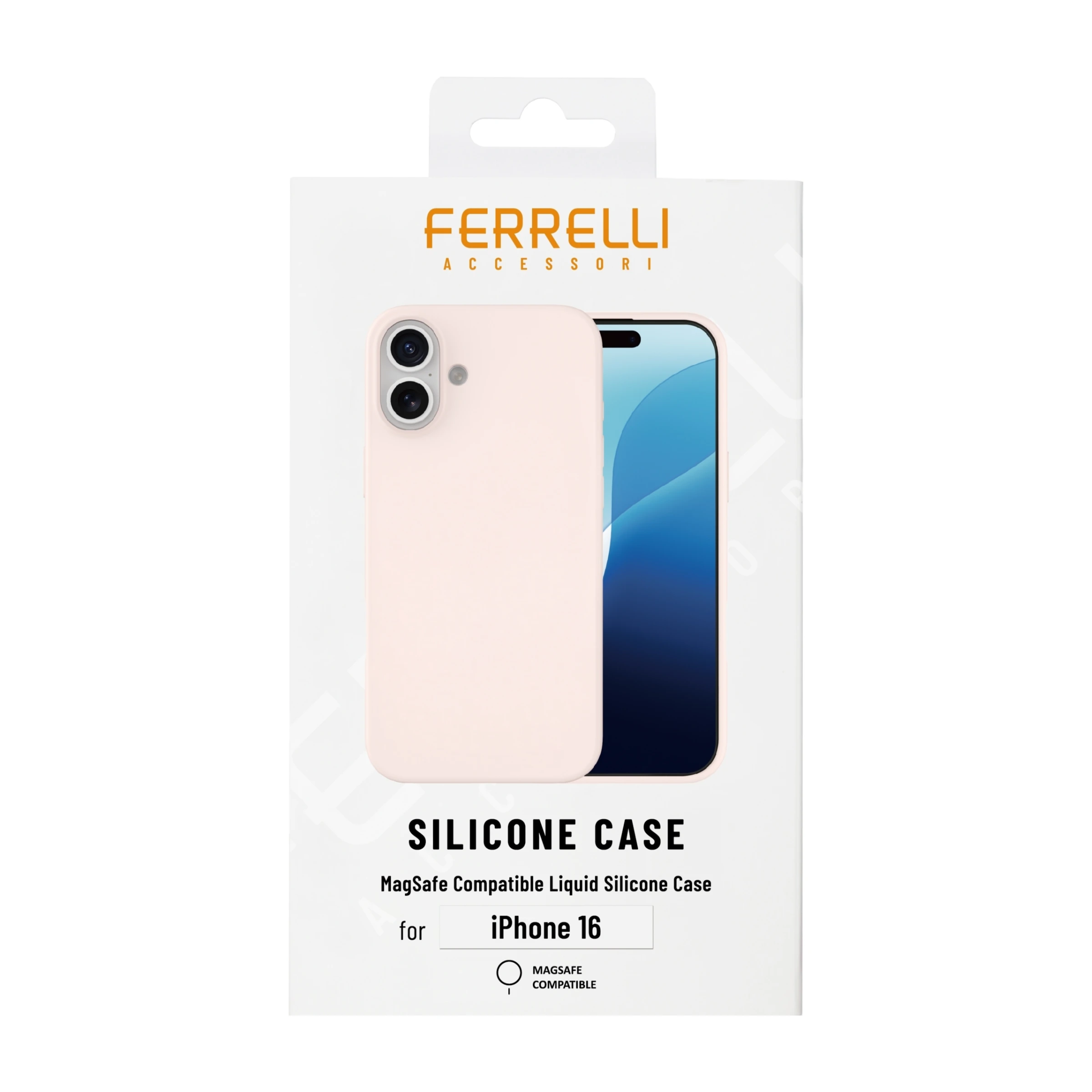 Ferrelli iPhone 16 magnetisk Liquid silikone-cover, lyserød billede 4