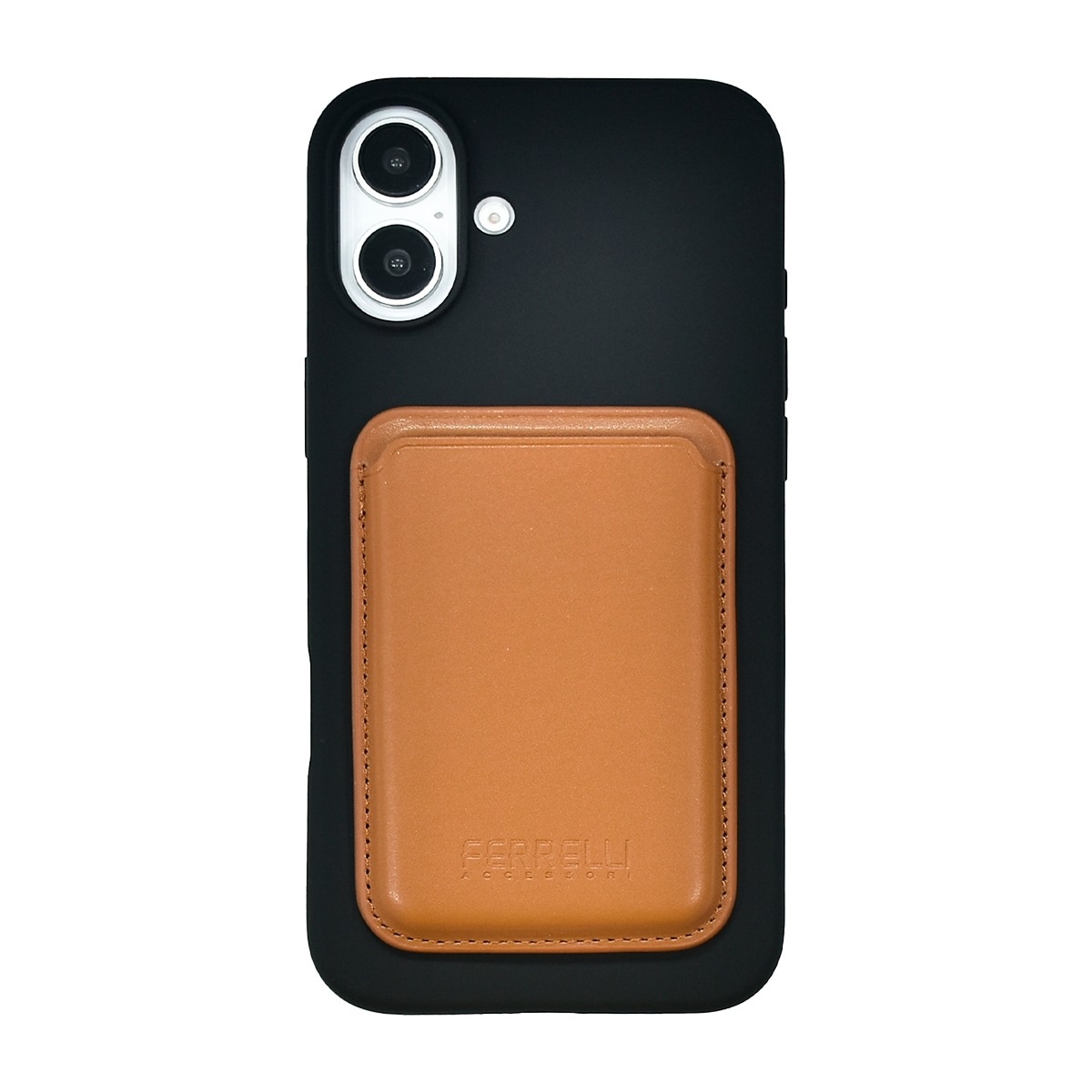 Ferrelli iPhone 16 Plus magnetisk Liquid silikone-cover, sort billede 4