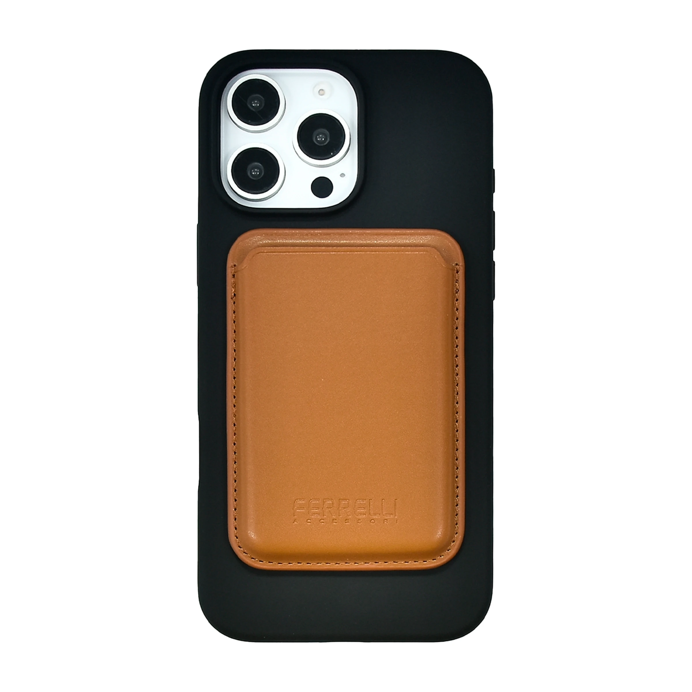 Ferrelli iPhone 16 Pro Max magnetisk Liquid silikone-cover, sort billede 4