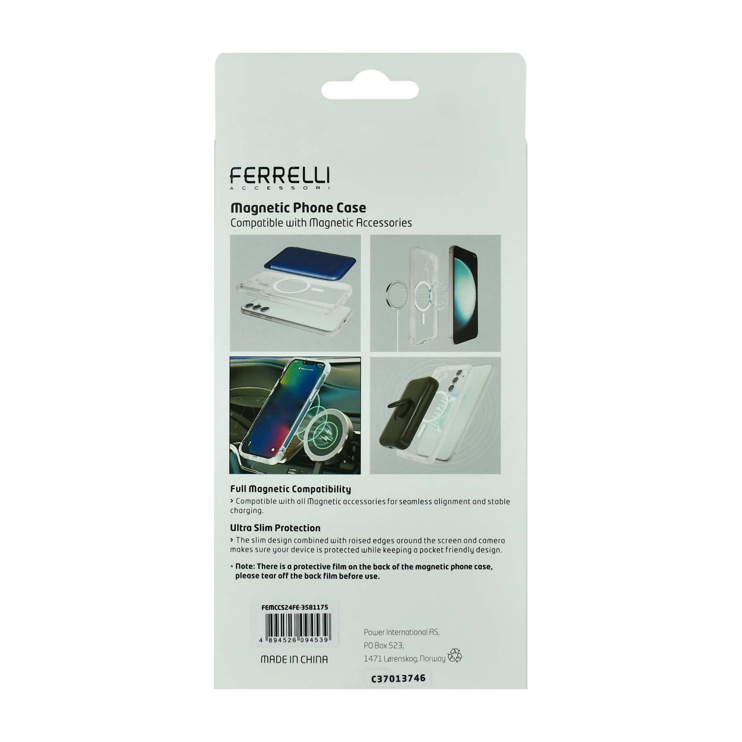 Ferrelli Samsung Galaxy S24 FE magnetisk, gennemsigtigt cover billede 4