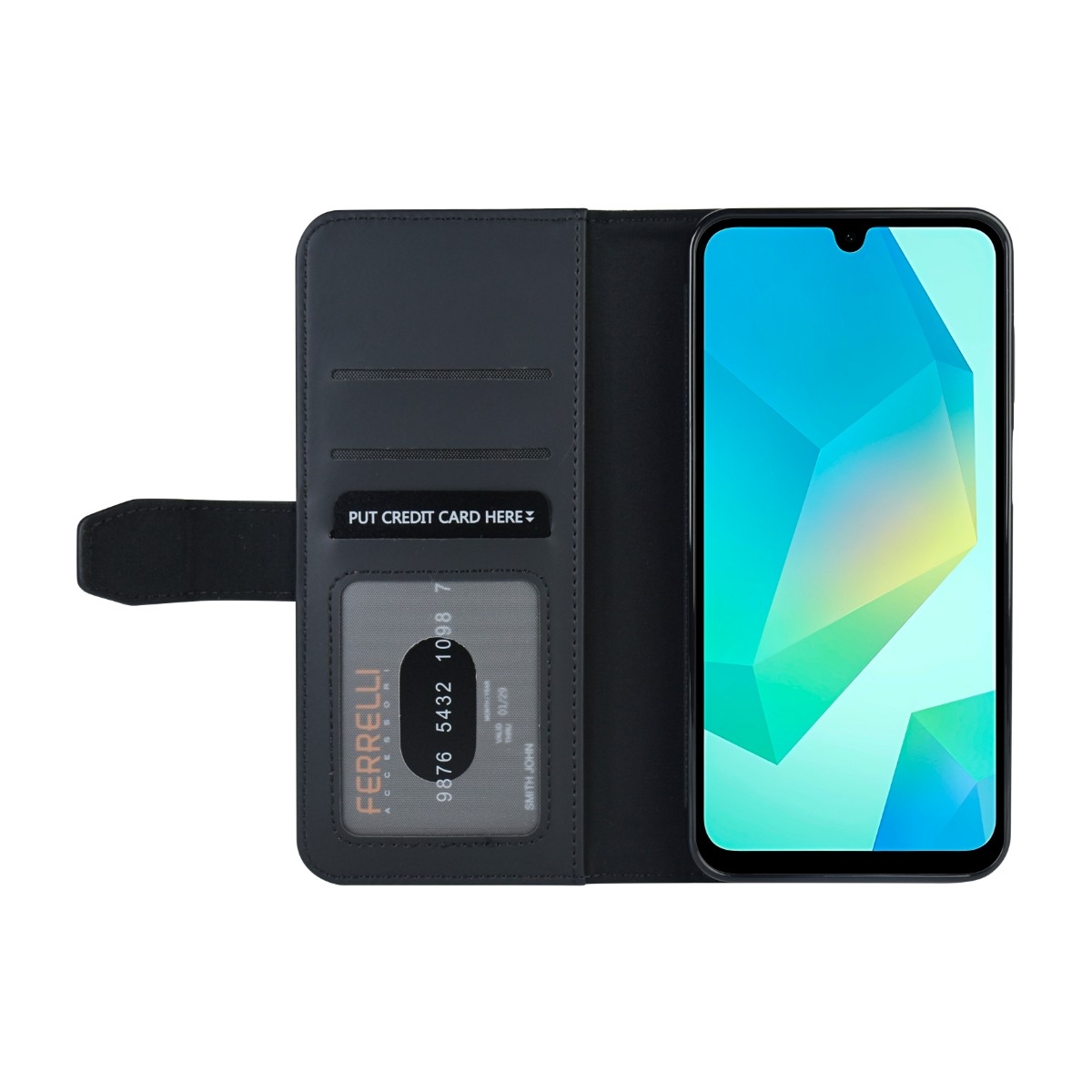 Ferrelli Samsung Galaxy A16 Duo Flip Cover, sort billede 3
