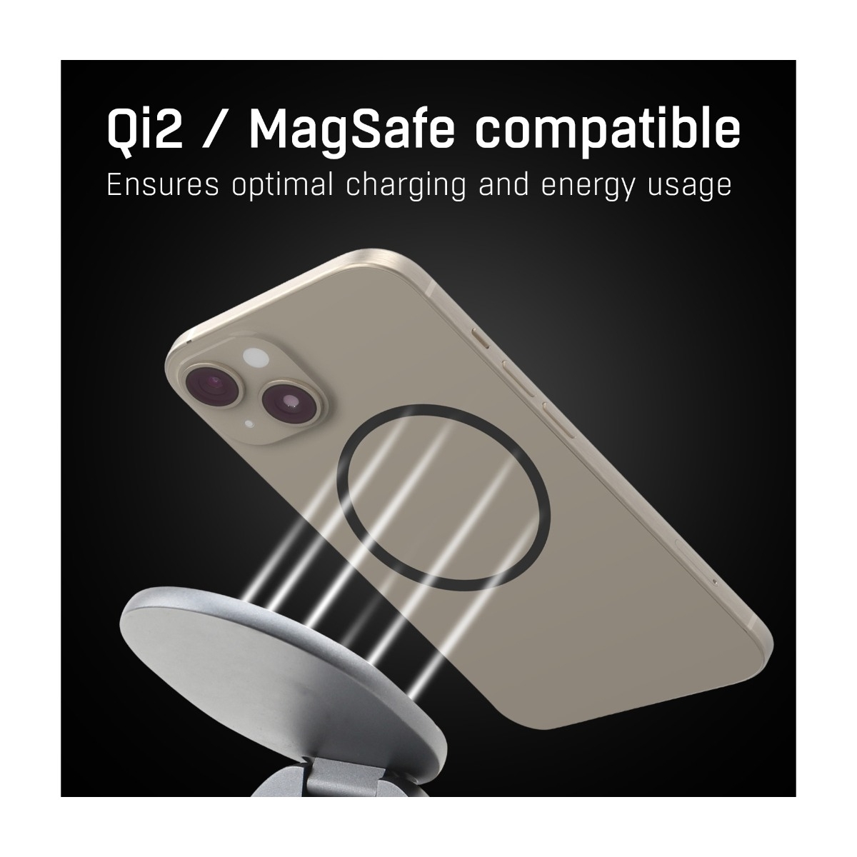 Dacota Platinum Qi2 3-i-1 magnetisk foldbar oplader billede 2