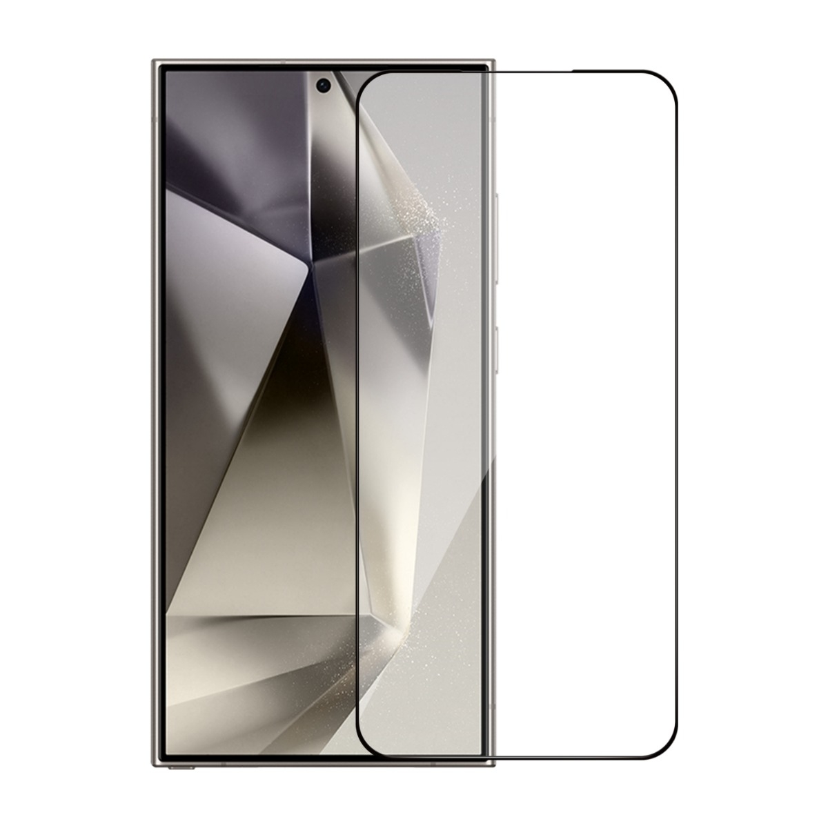 Dacota Platinum Samsung Galaxy S25 Ultra Tiger Glass skærmbeskytter, sort billede 1