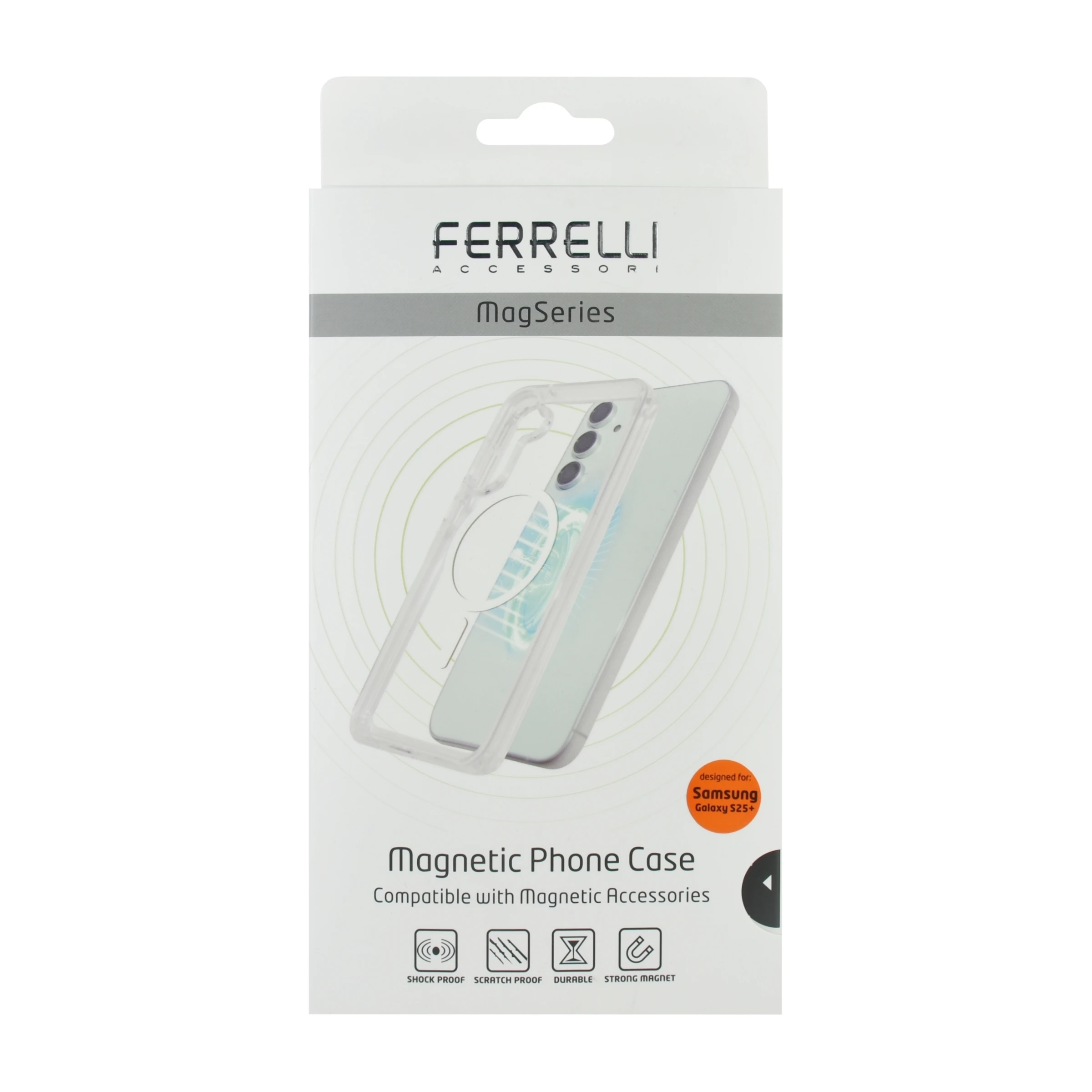 Ferrelli Samsung Galaxy S25+ magnetisk, gennemsigtigt cover billede 4