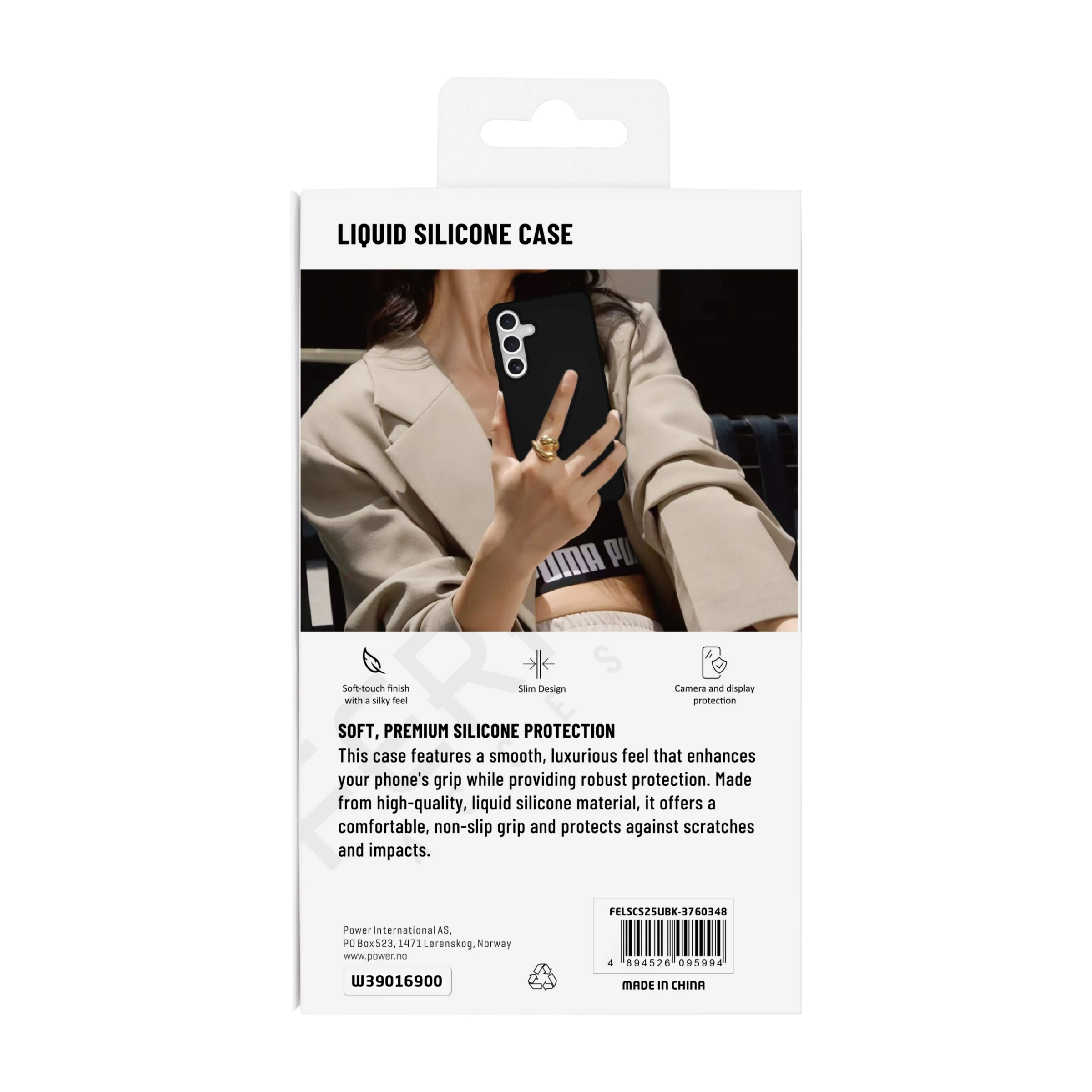 Ferrelli Samsung Galaxy S25 Ultra Liquid silikone cover, sort billede 2