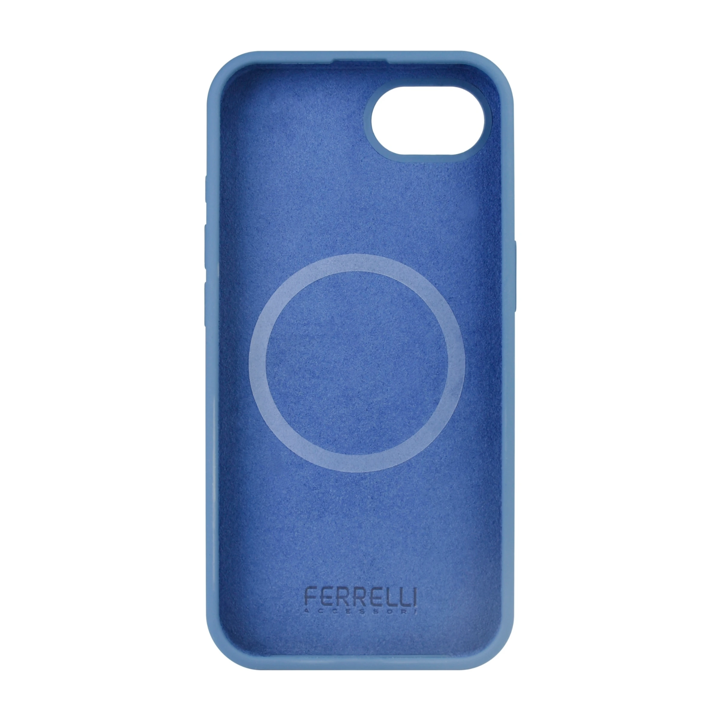 Ferrelli iPhone 17e/16e magnetisk Liquid silikone-cover, blå billede 2