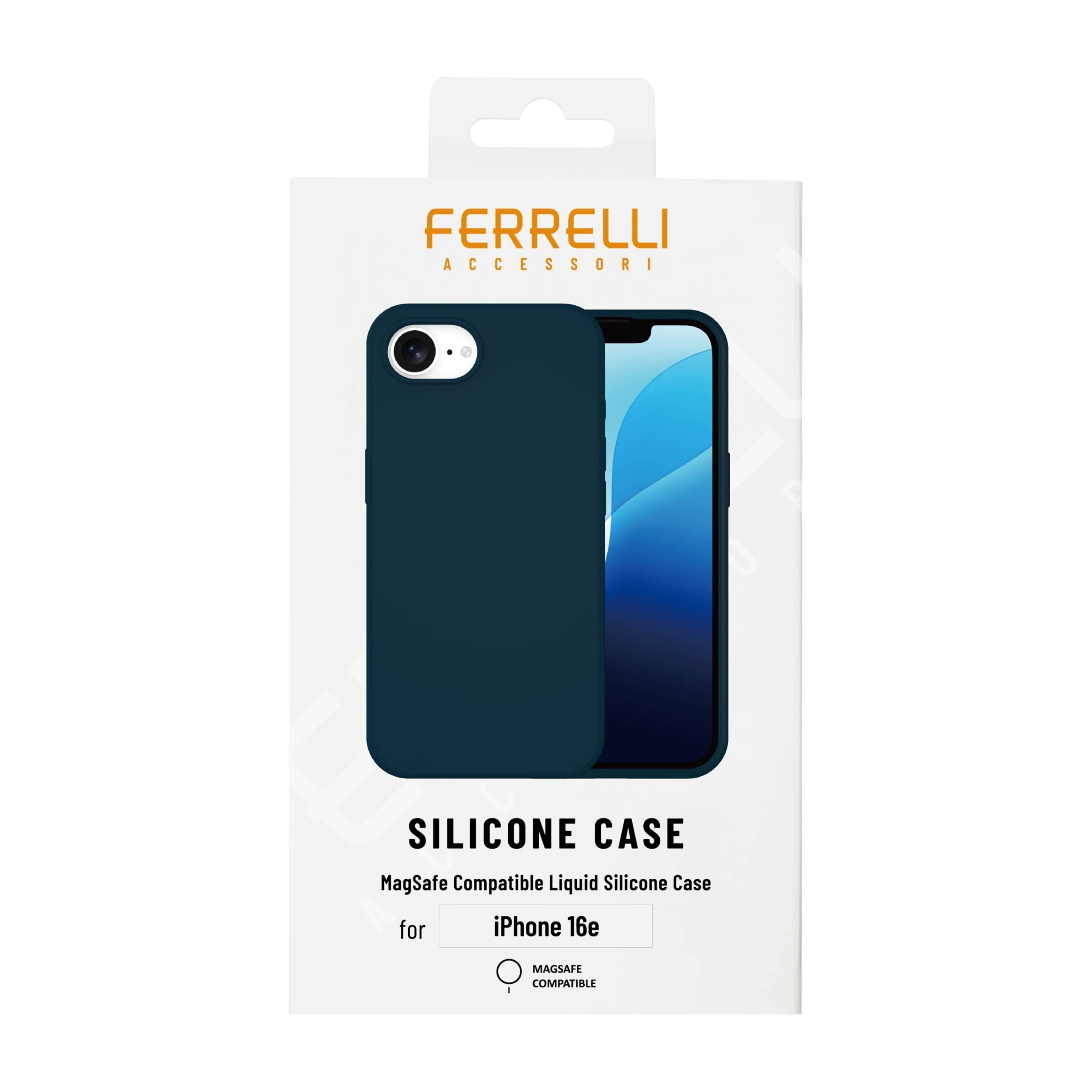 Ferrelli iPhone 17e/16e magnetisk Liquid silikone-cover, blå billede 4