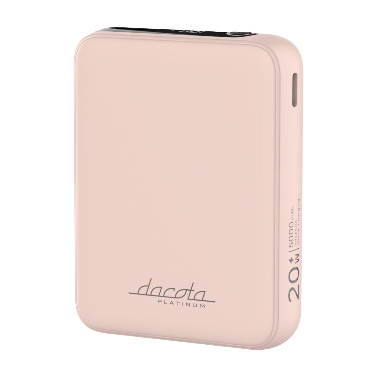 Dacota Platinum AM5 20 W powerbank 5000 mAh, pink billede 1