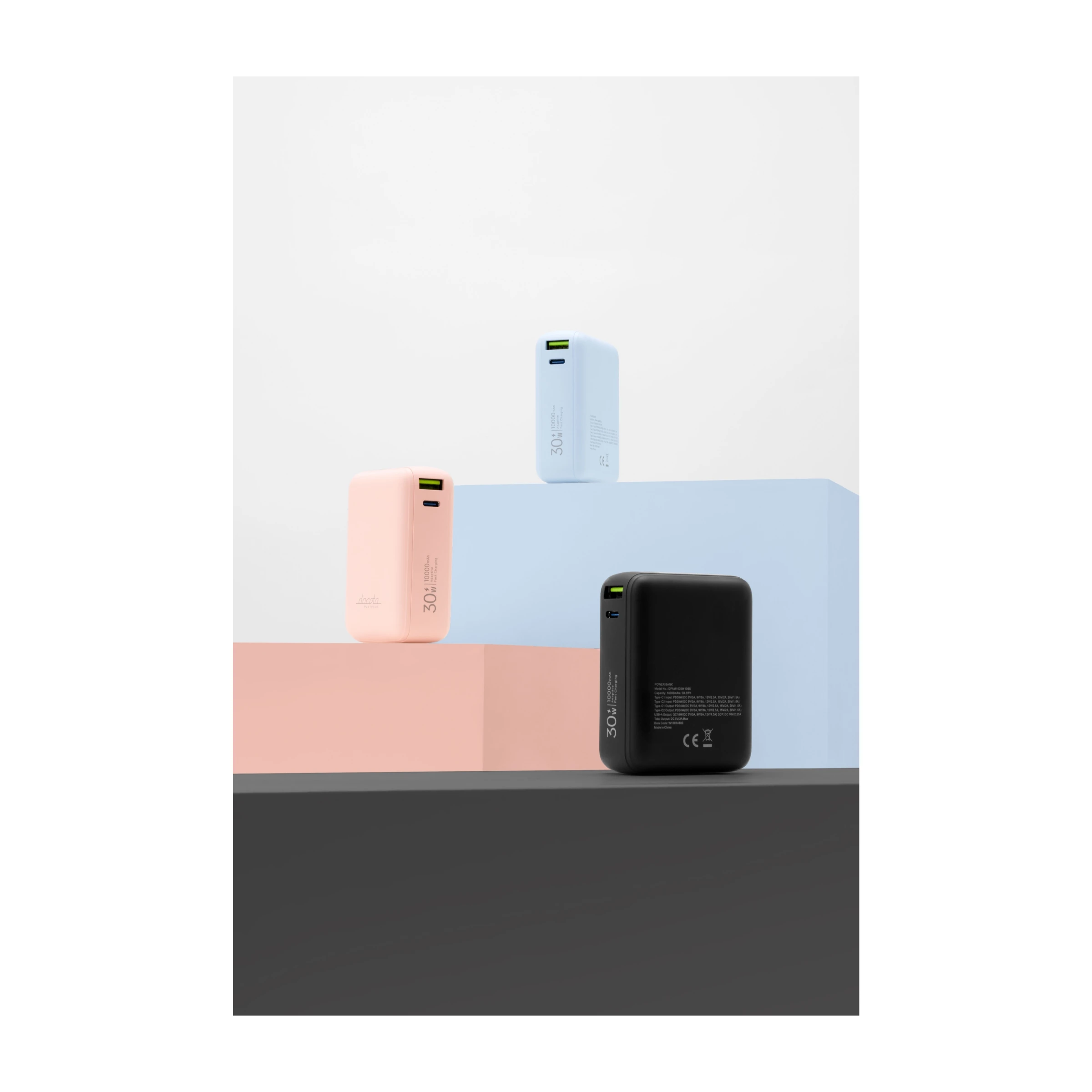 Dacota Platinum AM10 30 W powerbank 10 000 mAh, blå billede 4