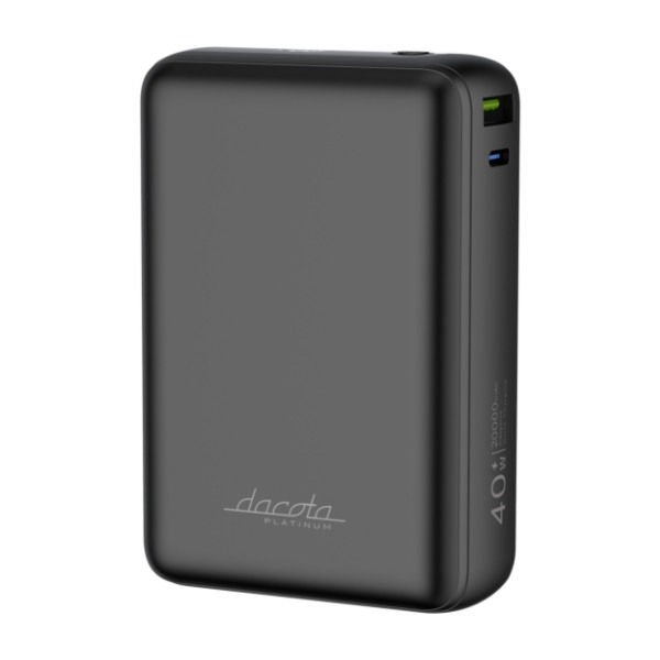 Dacota Platinum AM20 40 W powerbank 20.000 mAh, sort billede 4