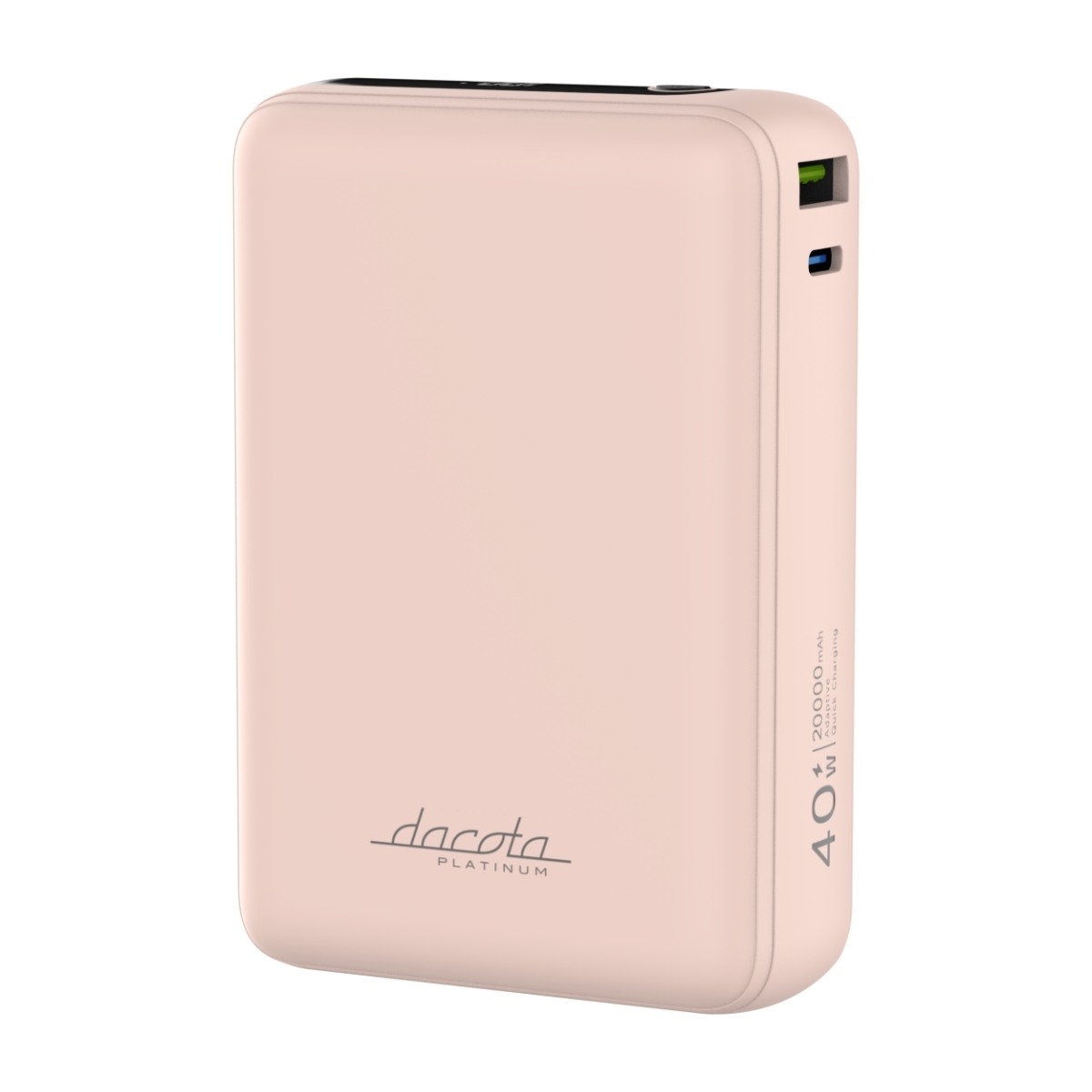 Dacota Platinum AM20 40 W powerbank 20 000 mAh, pink billede 1