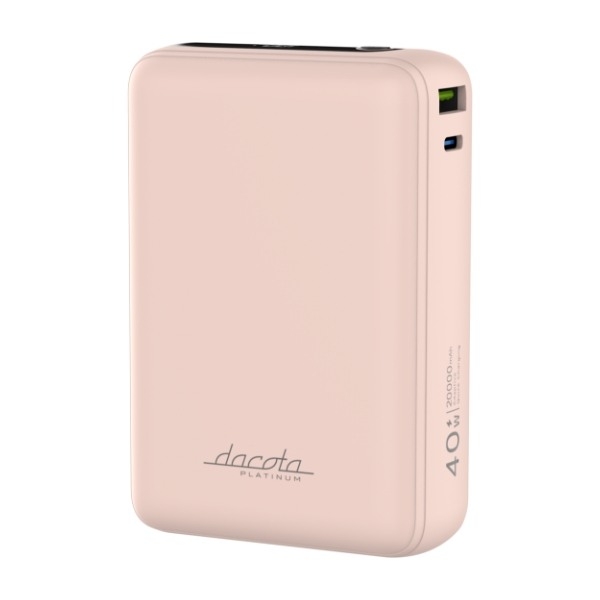 Dacota Platinum AM20 40 W powerbank 20 000 mAh, pink billede 4