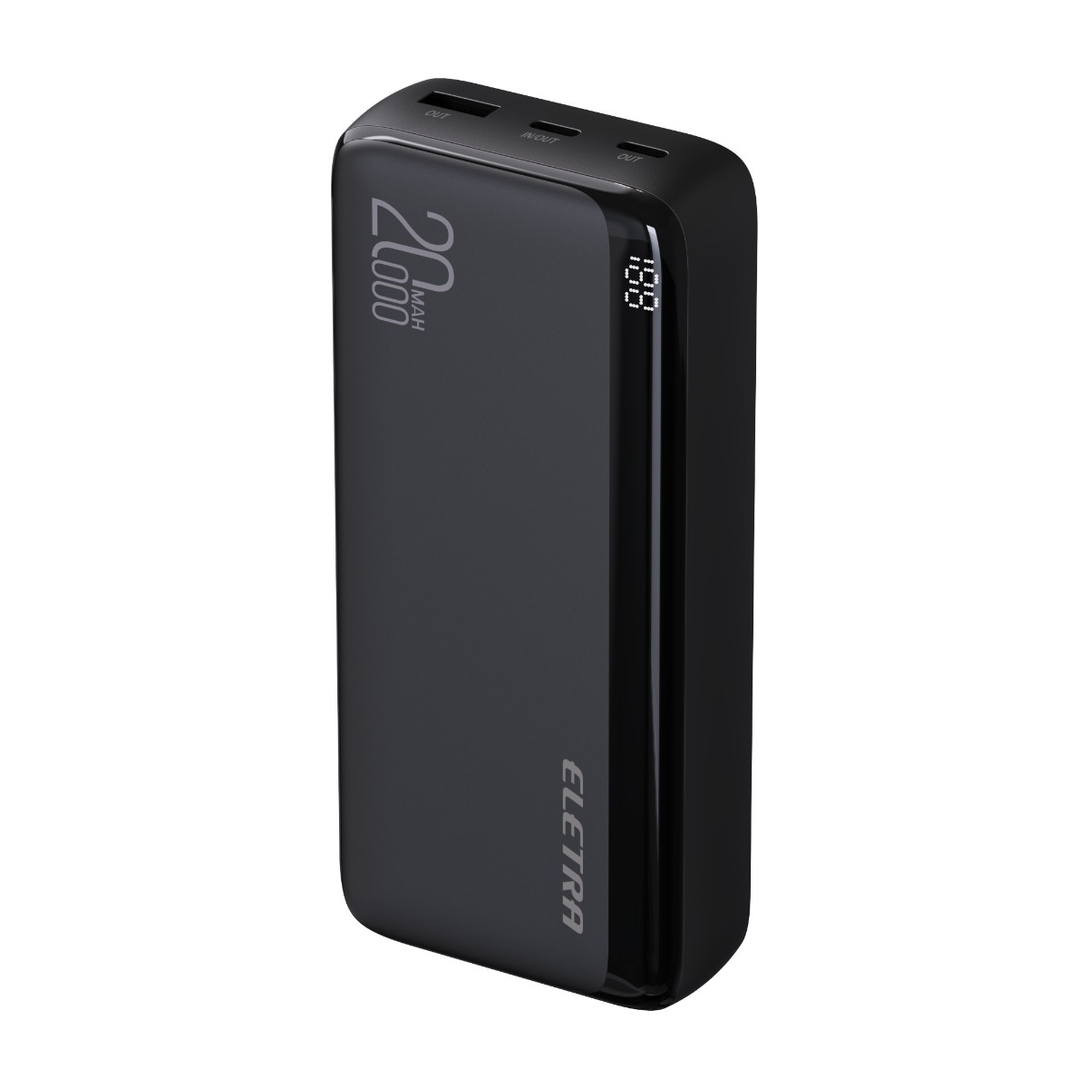 Eletra P20 powerbank 20 000 mAh, sort billede 2