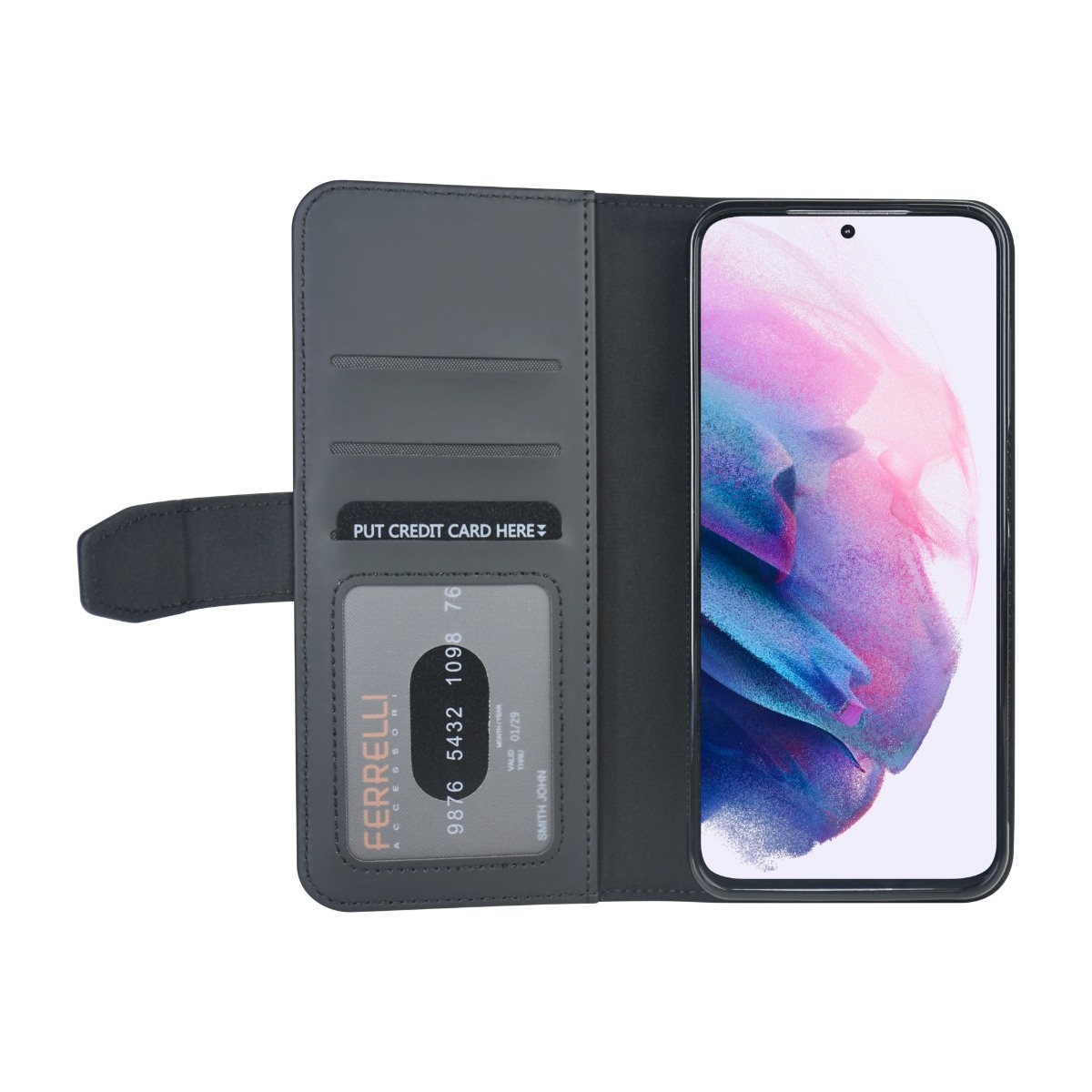 Ferrelli Samsung Galaxy A26 Duo Flip Cover, sort billede 4