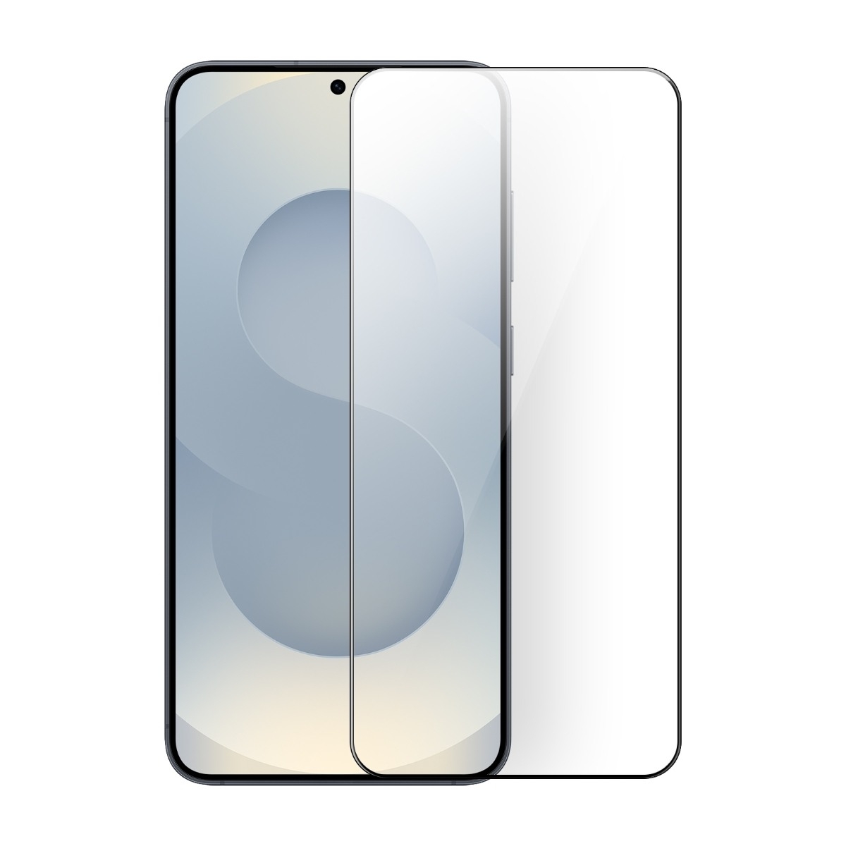 Dacota Platinum Samsung Galaxy S25 Edge Tiger Glass skærmbeskytter, sort billede 1
