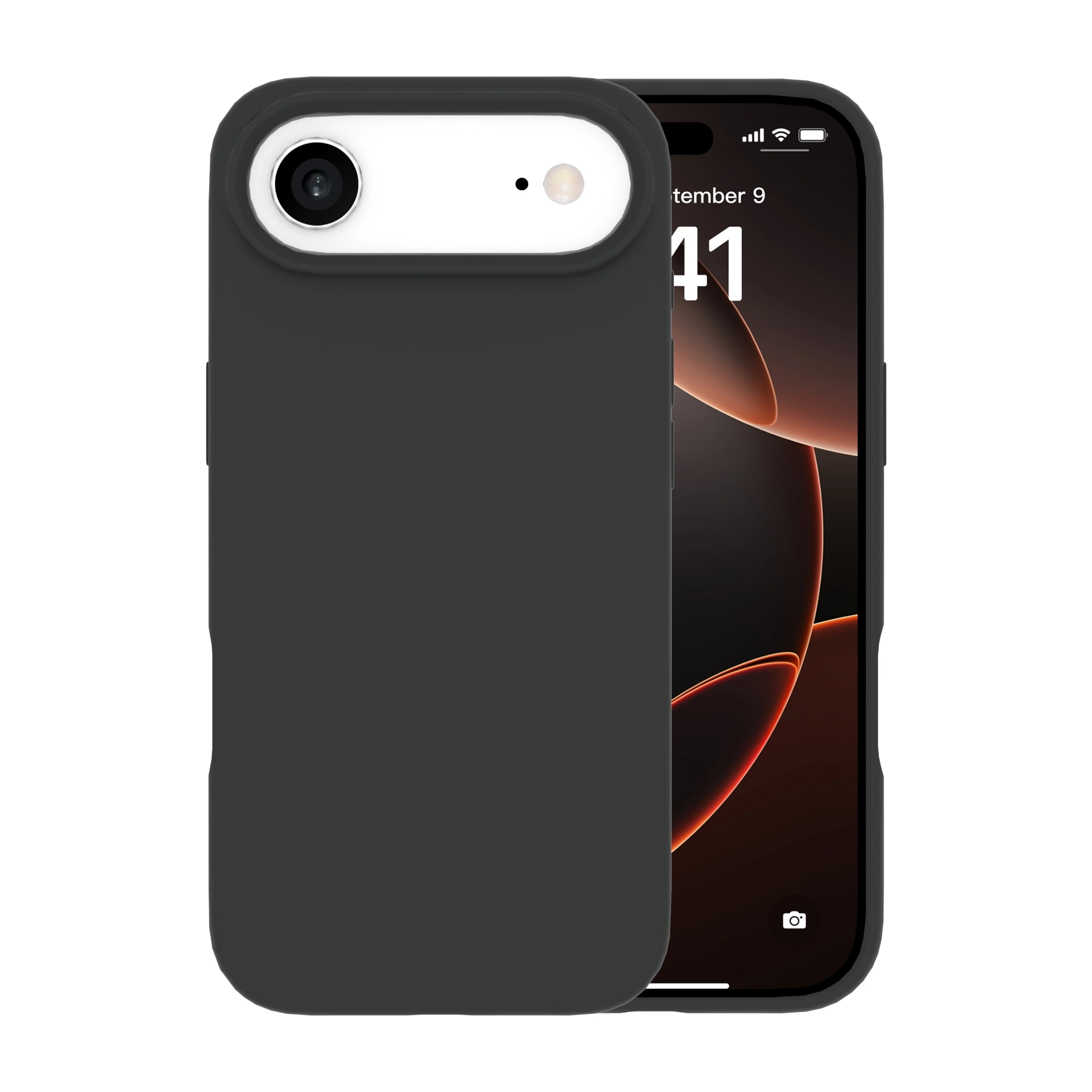 Ferrelli iPhone Air magnetisk Liquid silikone-cover, sort billede 3