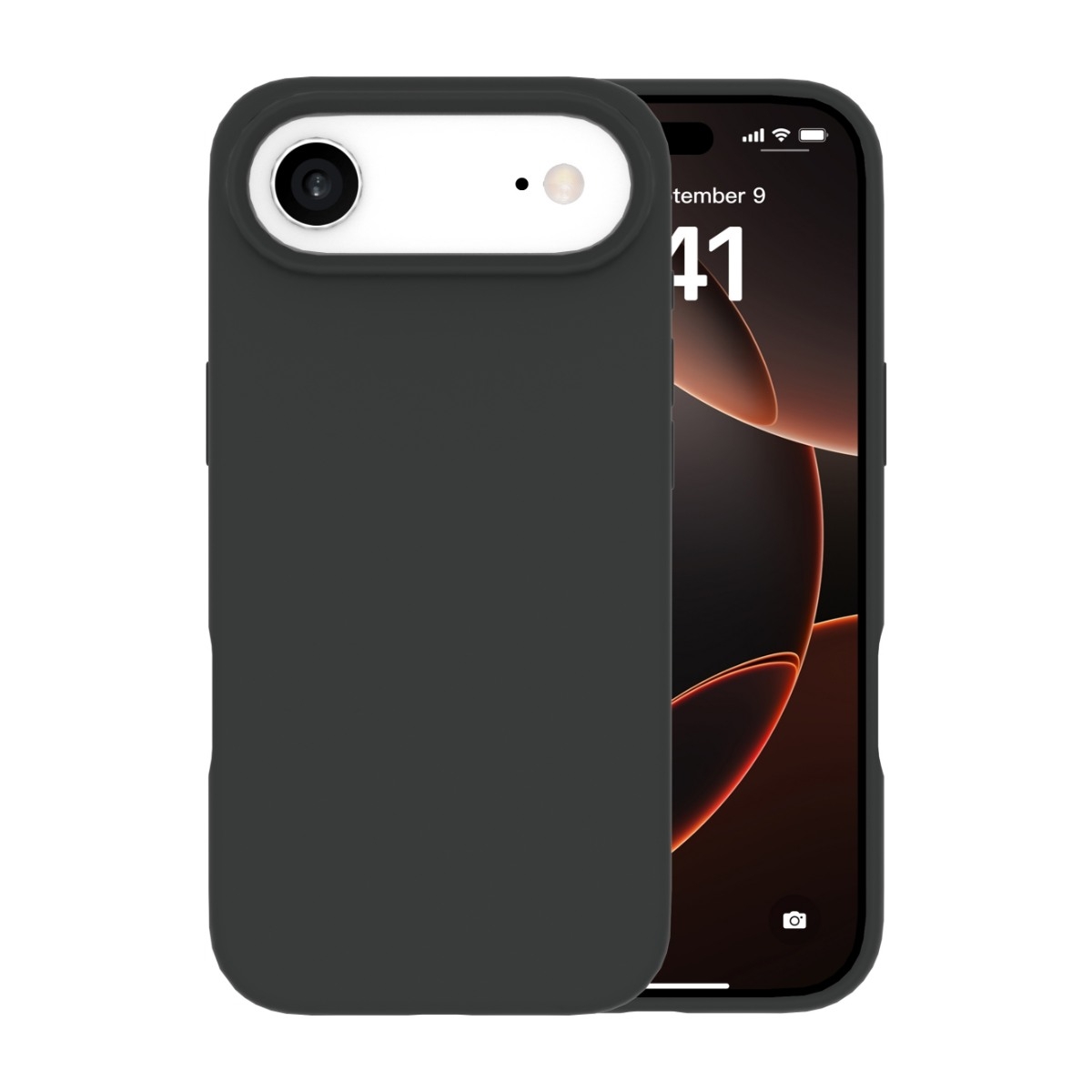 Ferrelli iPhone Air magnetisk Liquid silikone-cover, sort billede 2