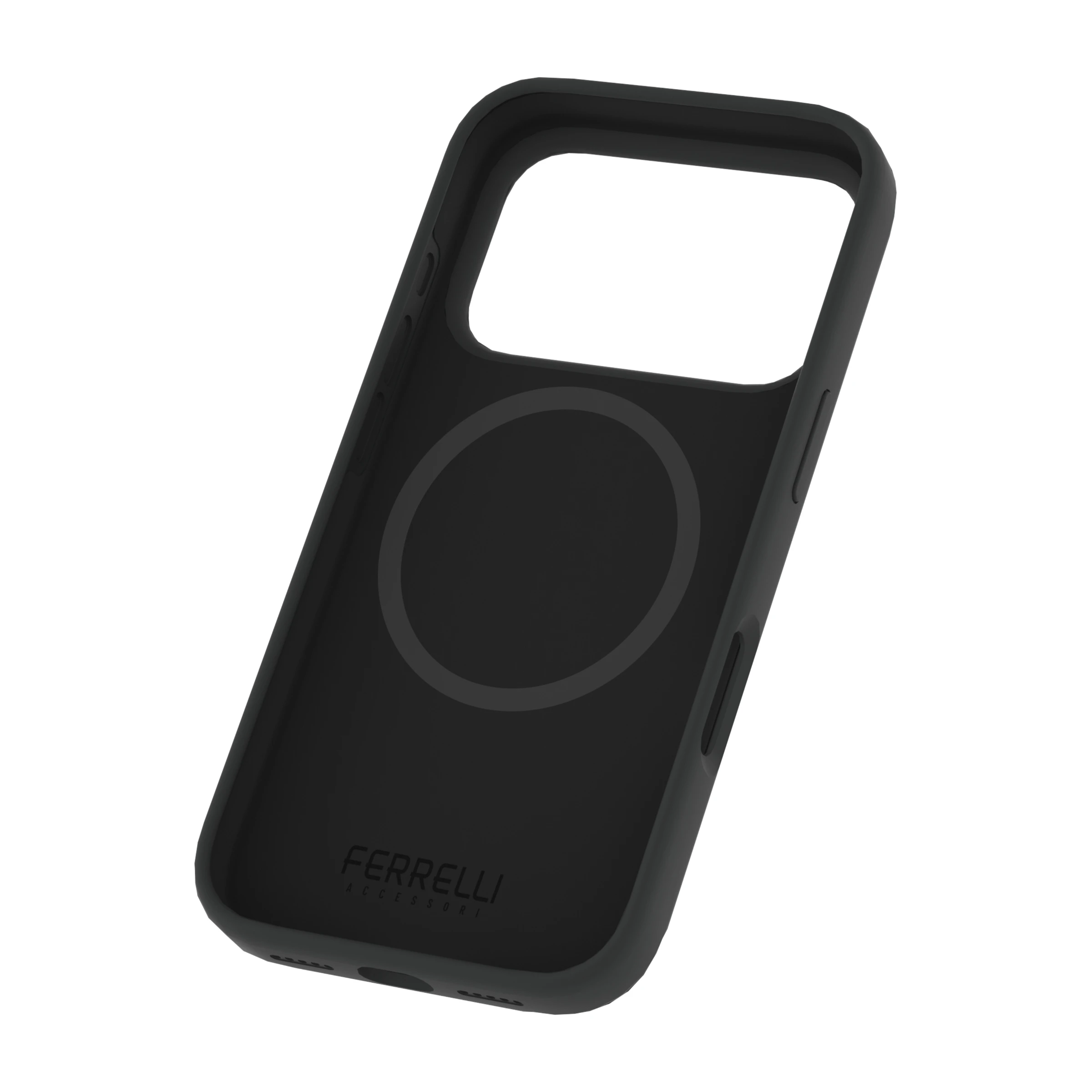 Ferrelli iPhone 17 Pro magnetisk Liquid silikone-cover, sort billede 2