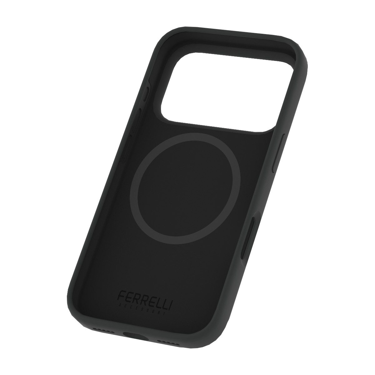 Ferrelli iPhone 17 Pro magnetisk Liquid silikone-cover, sort billede 3