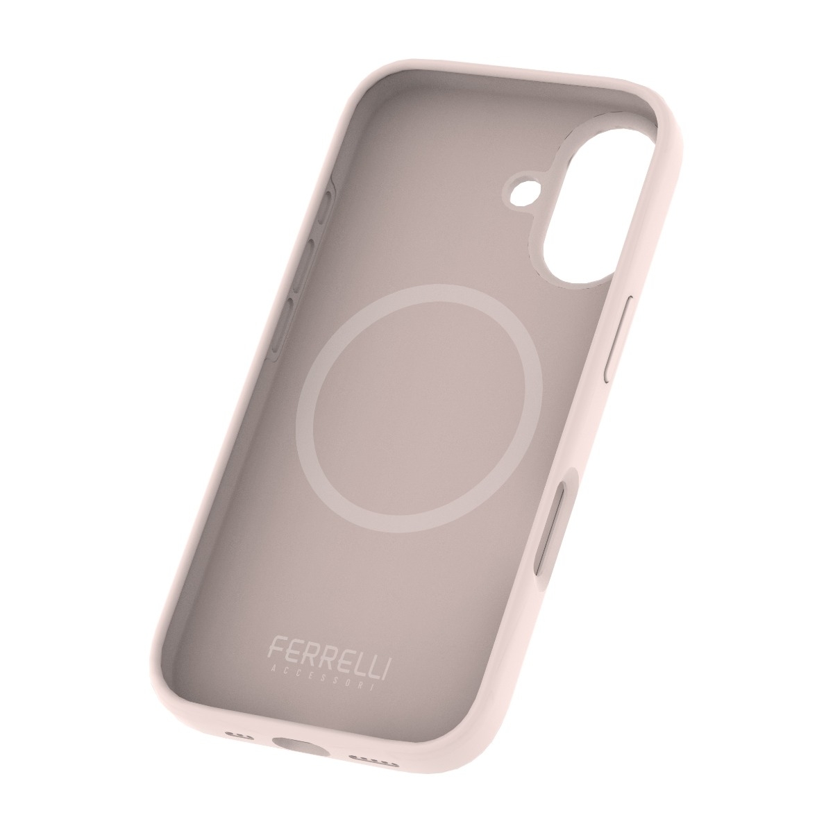 Ferrelli iPhone 17 magnetisk Liquid silikone-cover, lyserød billede 4