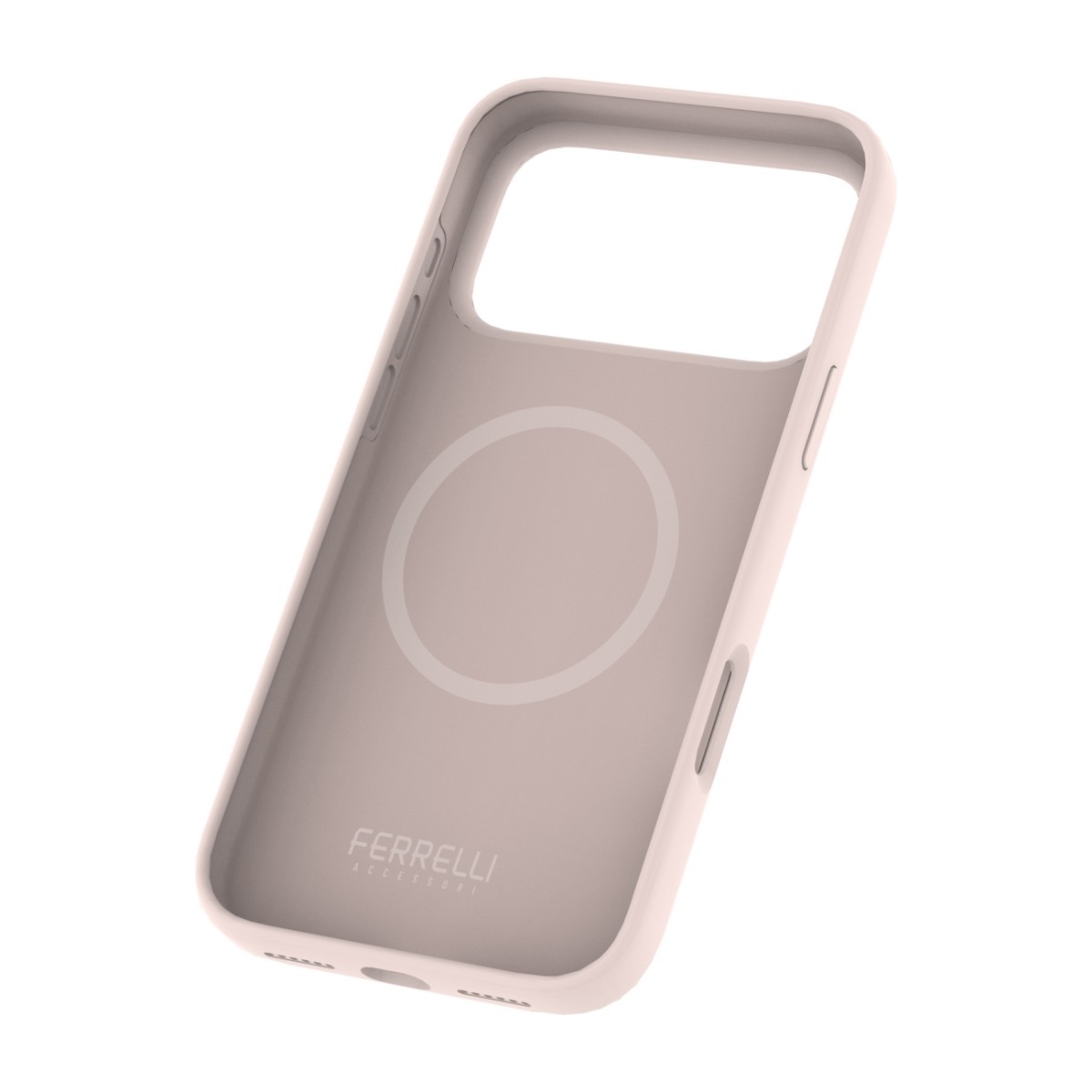 Ferrelli iPhone 17 Pro Max magnetisk Liquid silikone-cover, lyserød billede 4