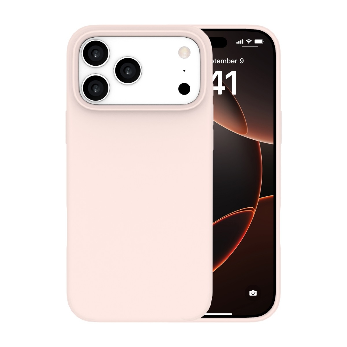 Ferrelli iPhone 17 Pro Max magnetisk Liquid silikone-cover, lyserød billede 2