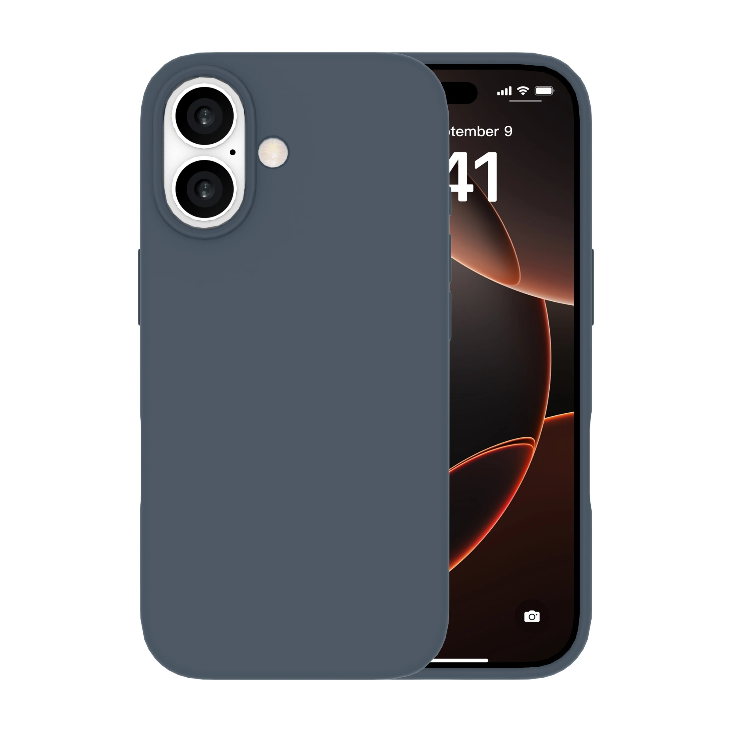Ferrelli iPhone 17 magnetisk Liquid silikone-cover, blå billede 2