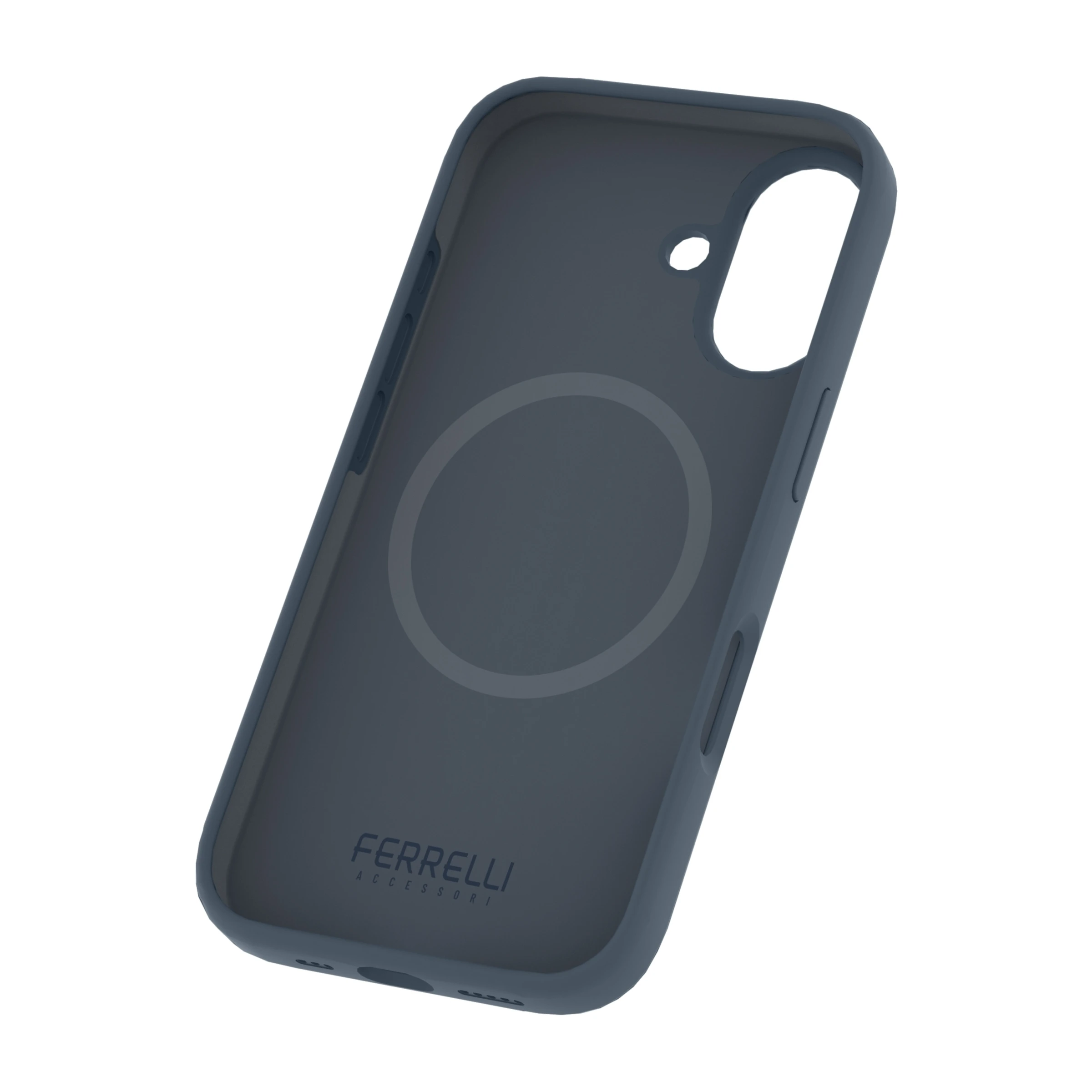 Ferrelli iPhone 17 magnetisk Liquid silikone-cover, blå billede 4